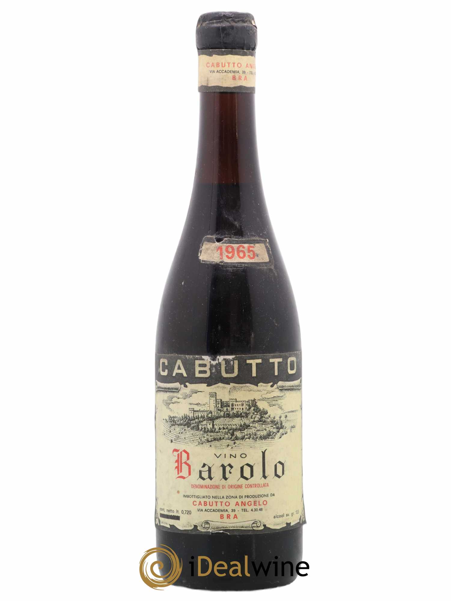 Barolo Angelo Cabutto 1965 - Lot de 1 bouteille - 0