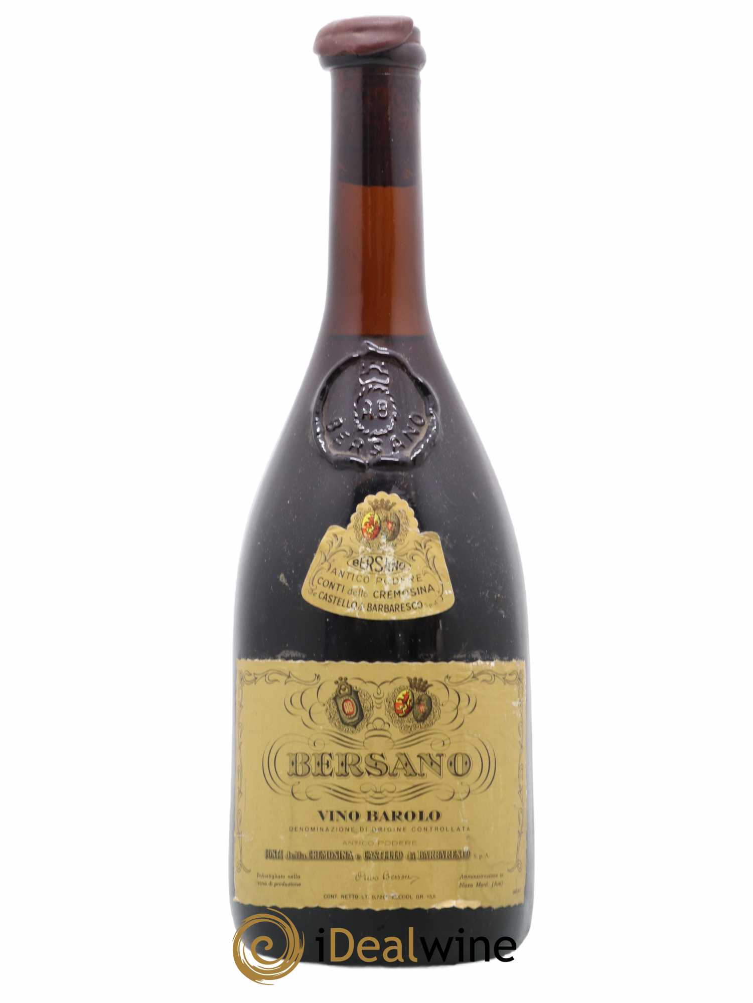 Barolo Conti Della Cremosina Bersano 1970 - Lot de 1 bouteille - 0