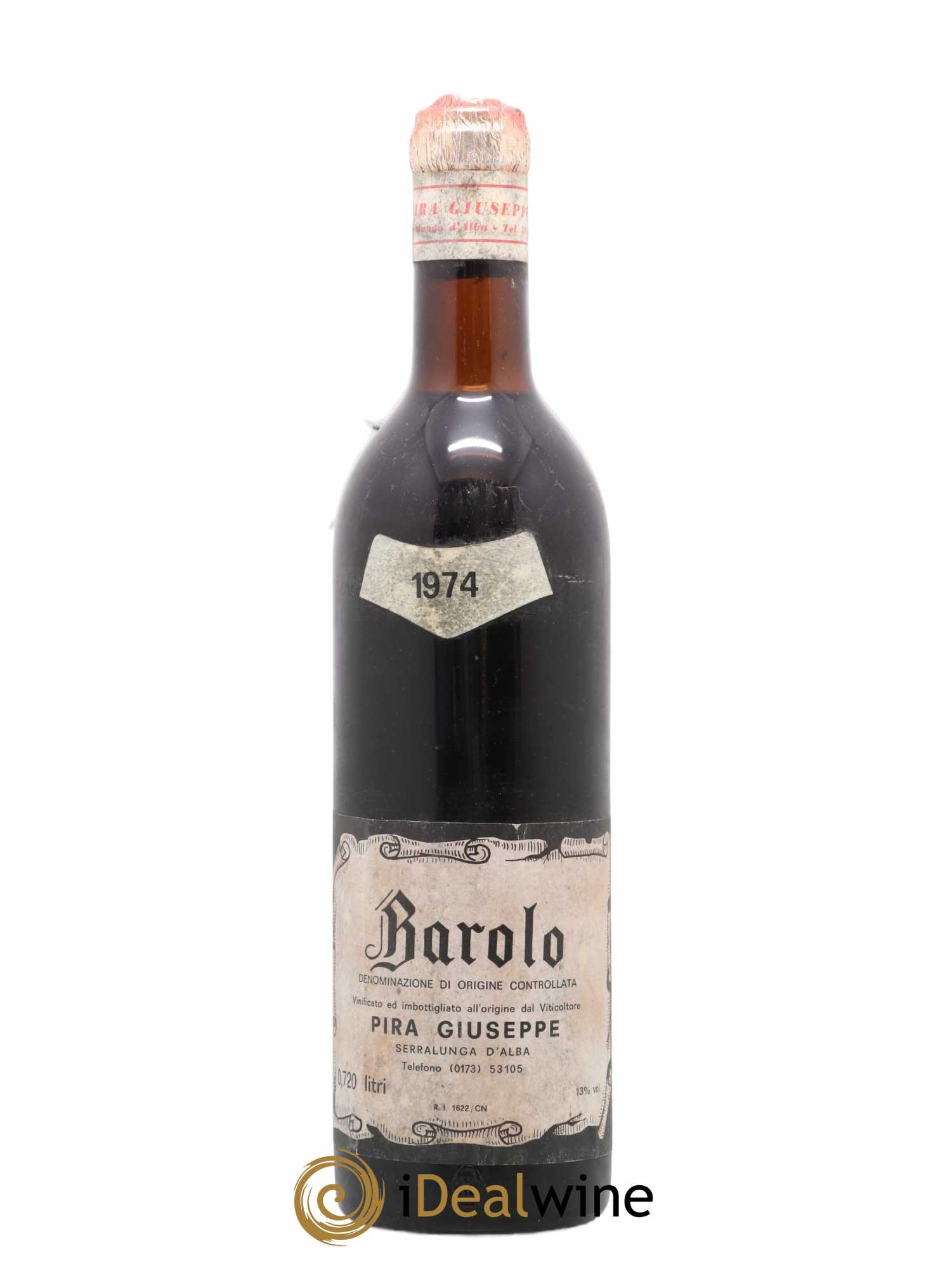 Barolo Pira Giuseppe 1974 - Lot de 1 bouteille - 0