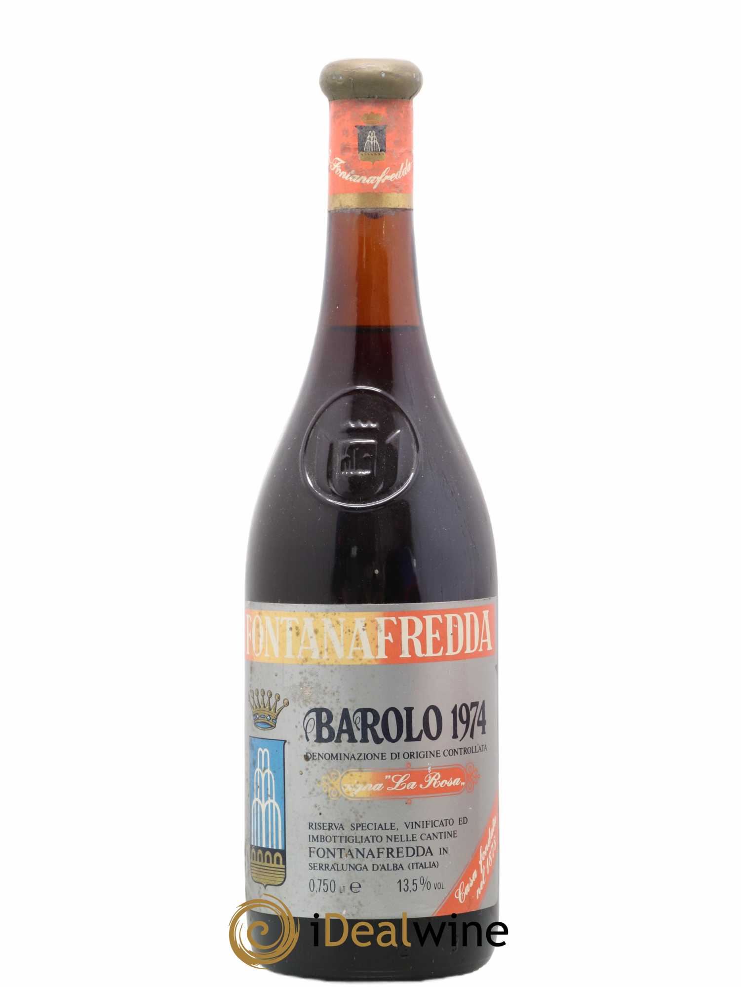 Barolo Vigna La Rosa Fontanafredda 1974 - Lot de 1 bouteille - 0