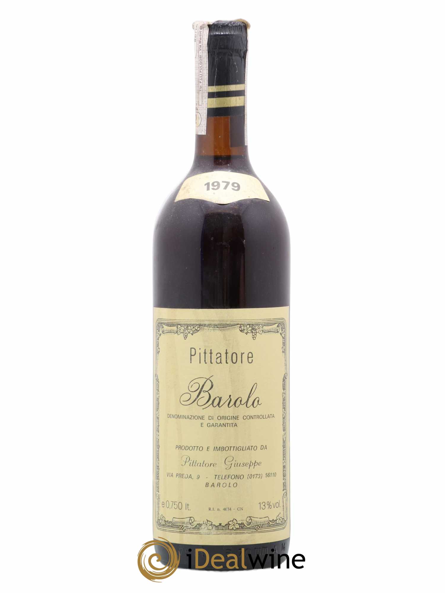 Barolo Pittatore 1979 - Lot de 1 bouteille - 0