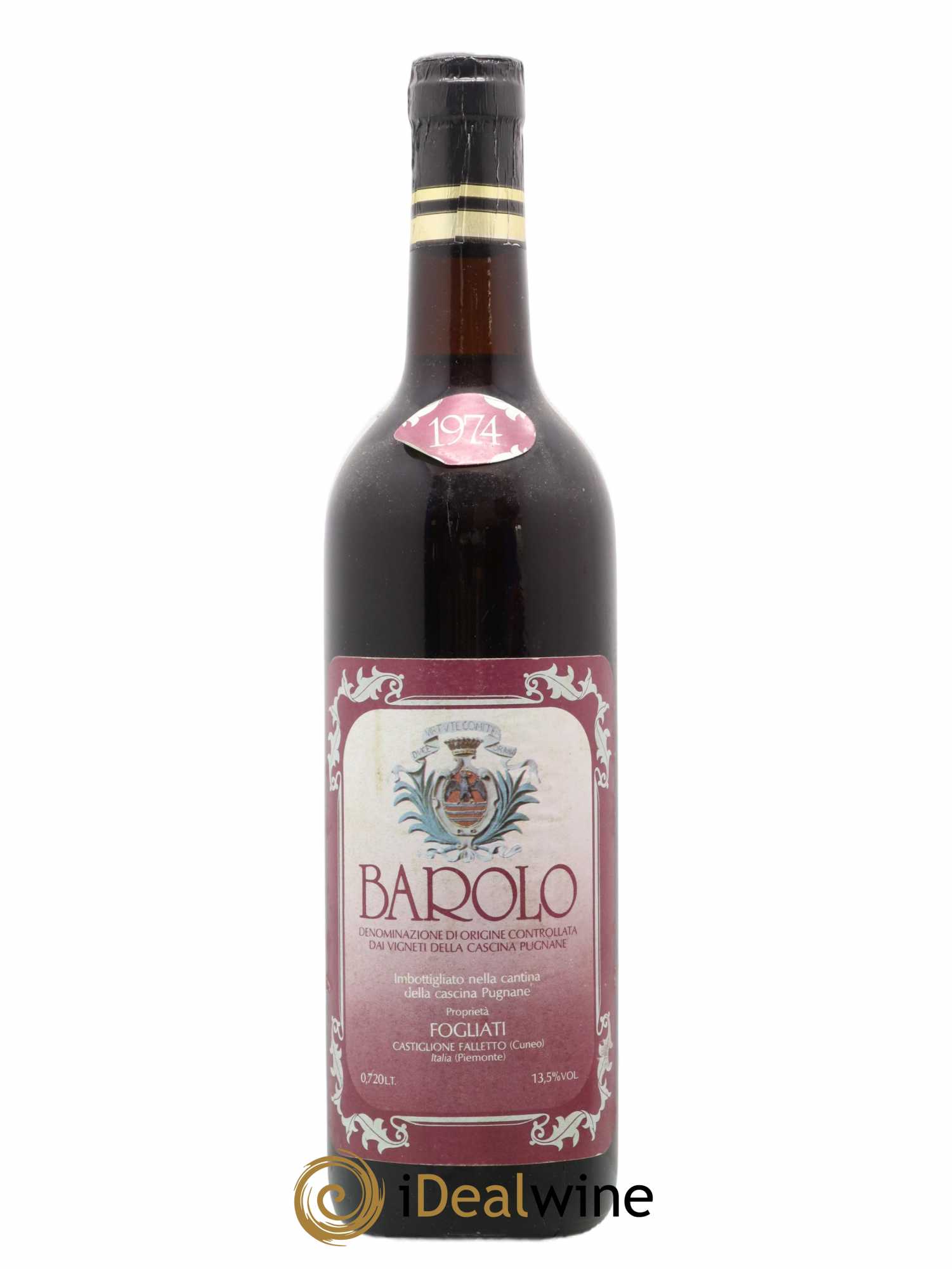 Barolo Fogliati 1974 - Lot de 1 bouteille - 0