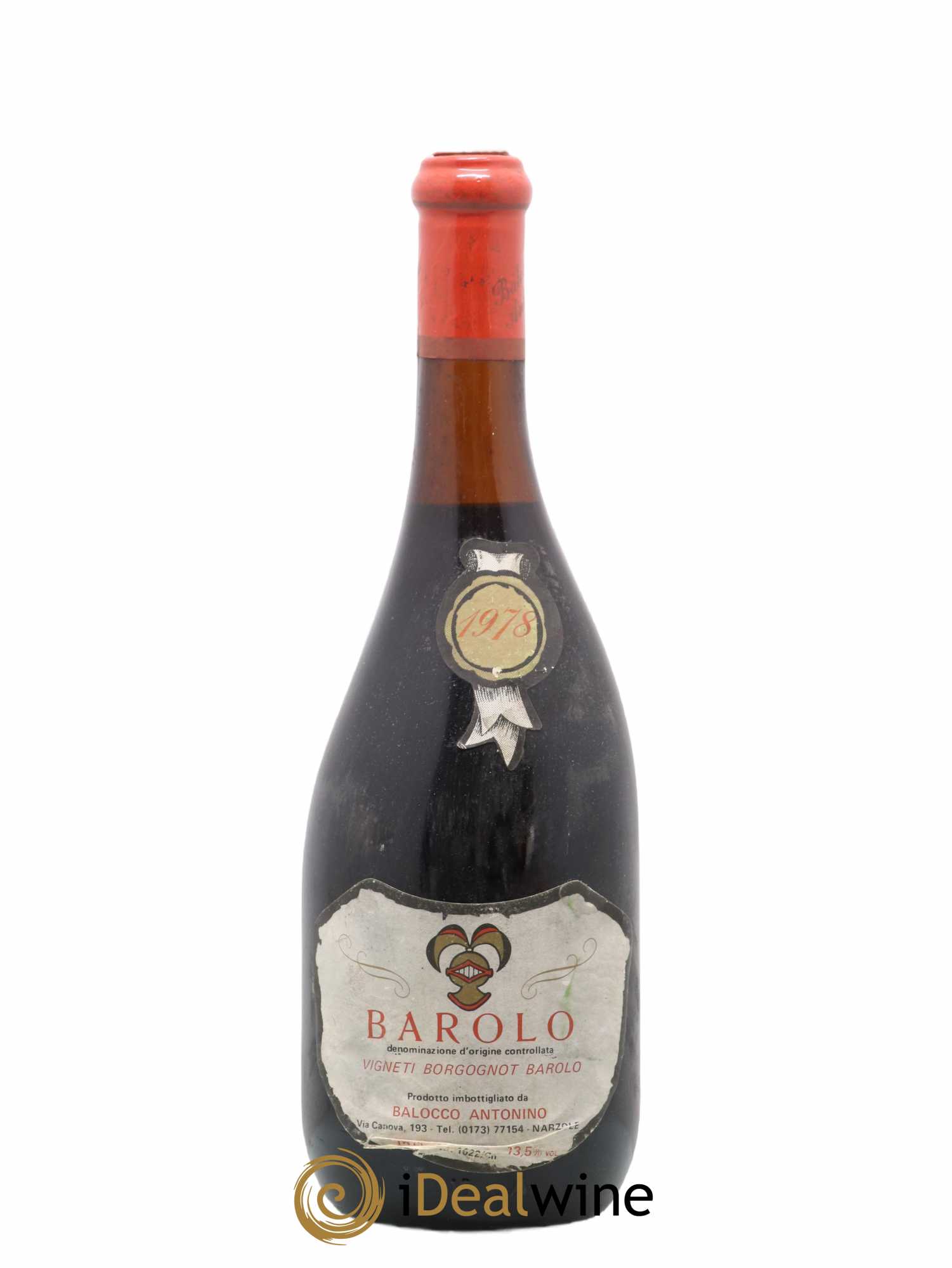 Barolo Vigneti Borgognot Balocco Antonino 1978 - Lot de 1 bouteille - 0