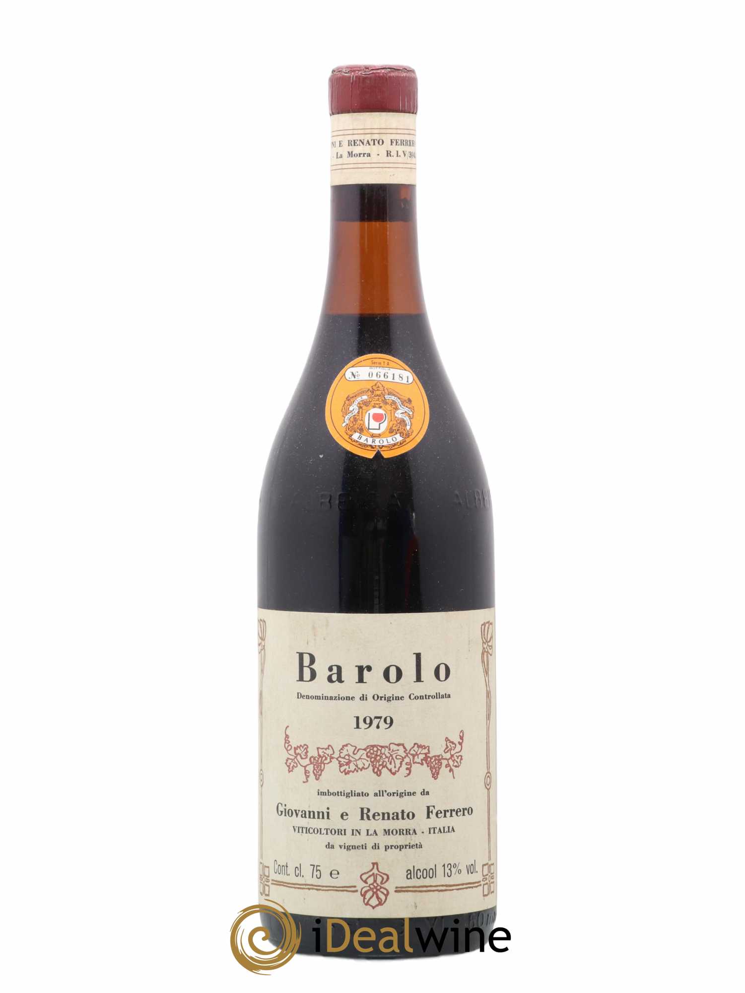 Barolo Giovanni E Renato Ferrero 1979 - Lot de 1 bouteille - 0