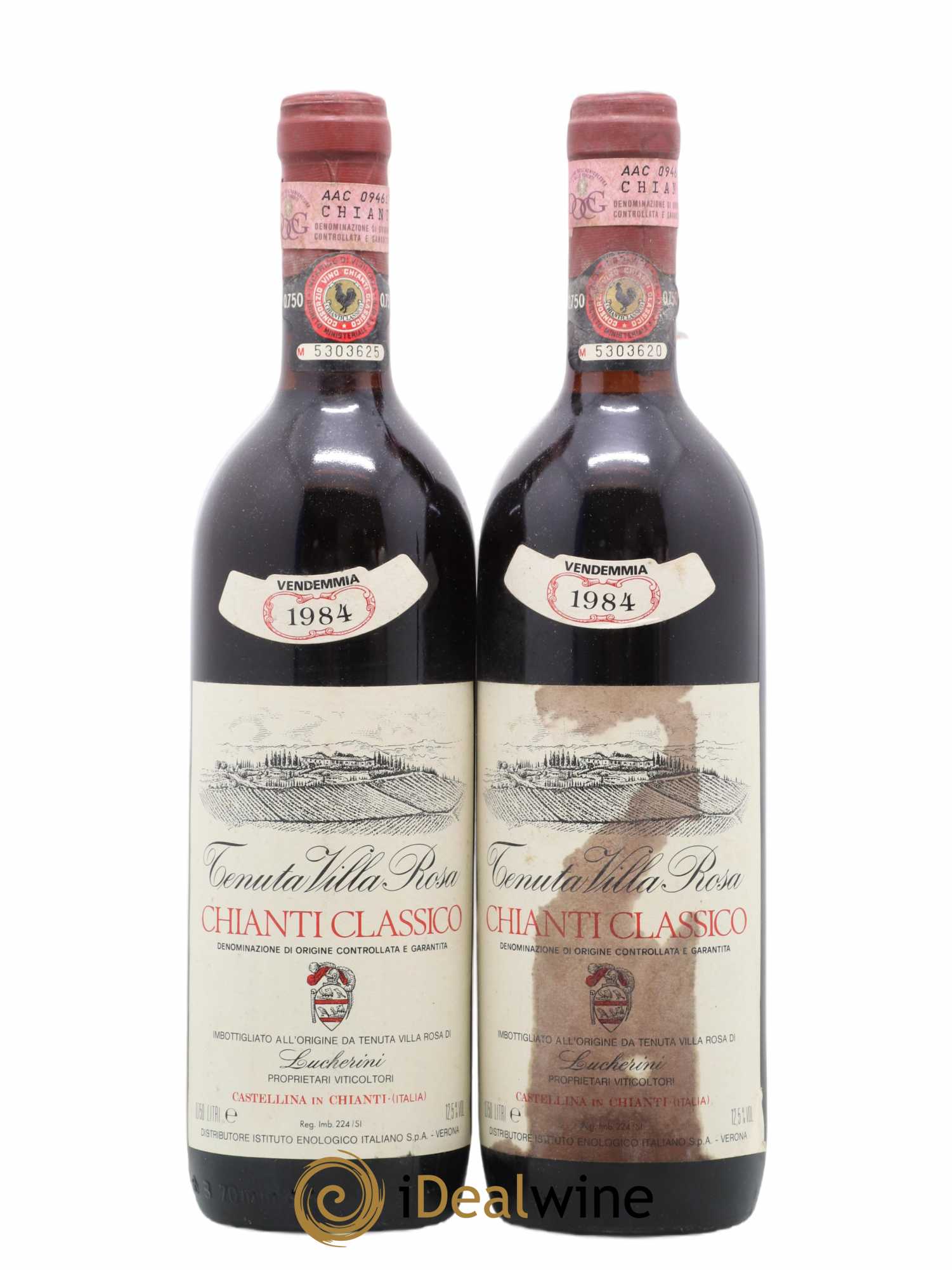 Chianti Classico DOCG Tenuta Villa Rosa 1984 - Lotto di 2 bottiglie - 0