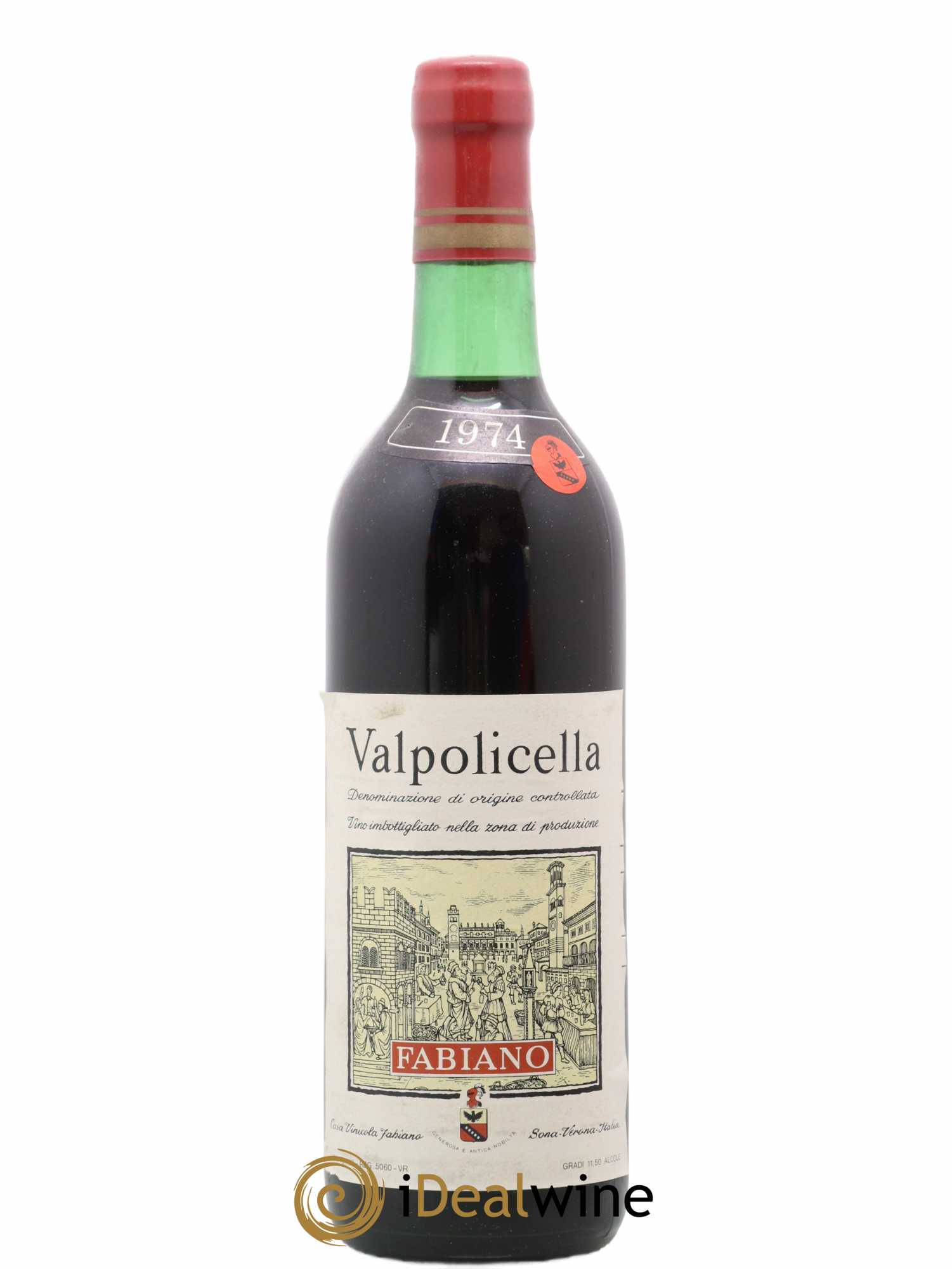 Valpolicella Classico DOC Fabiano 1974 - Lot de 1 bouteille - 0