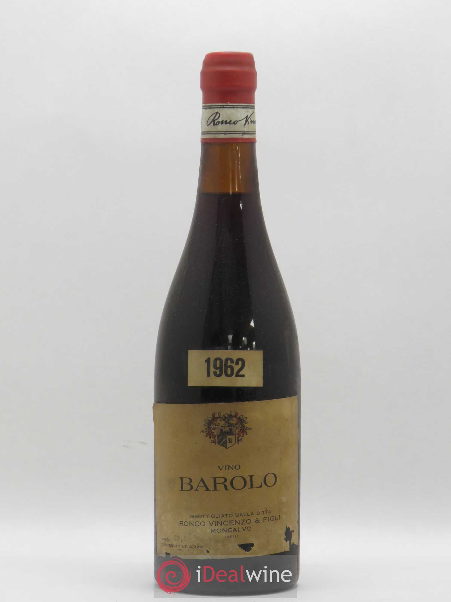 Barolo Ronco Vincenzo (sans prix de réserve) 1962 - Posten von 1 Flasche - 0