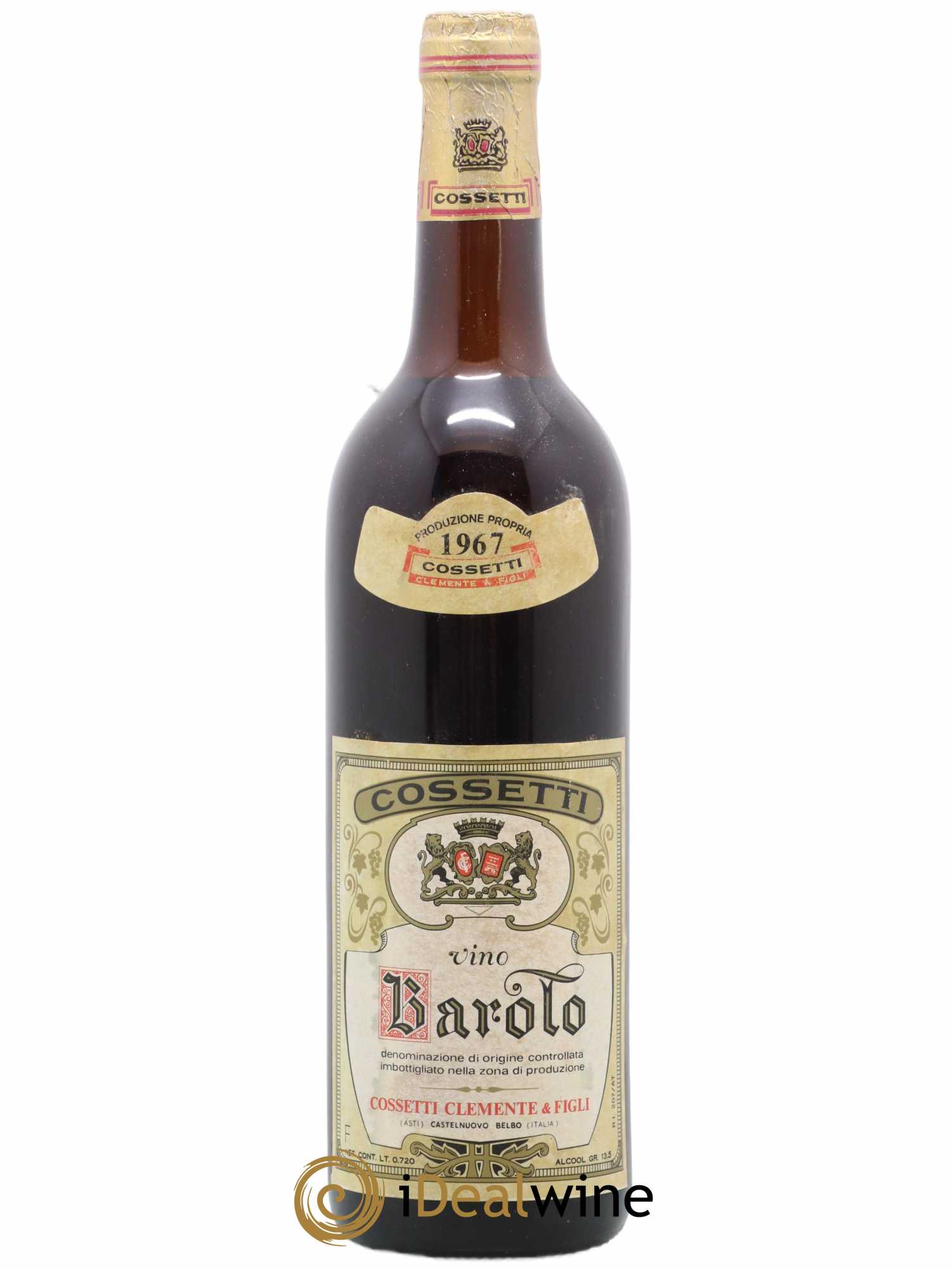 Barolo Cossetti Clemente 1967 - Lot de 1 bouteille - 0
