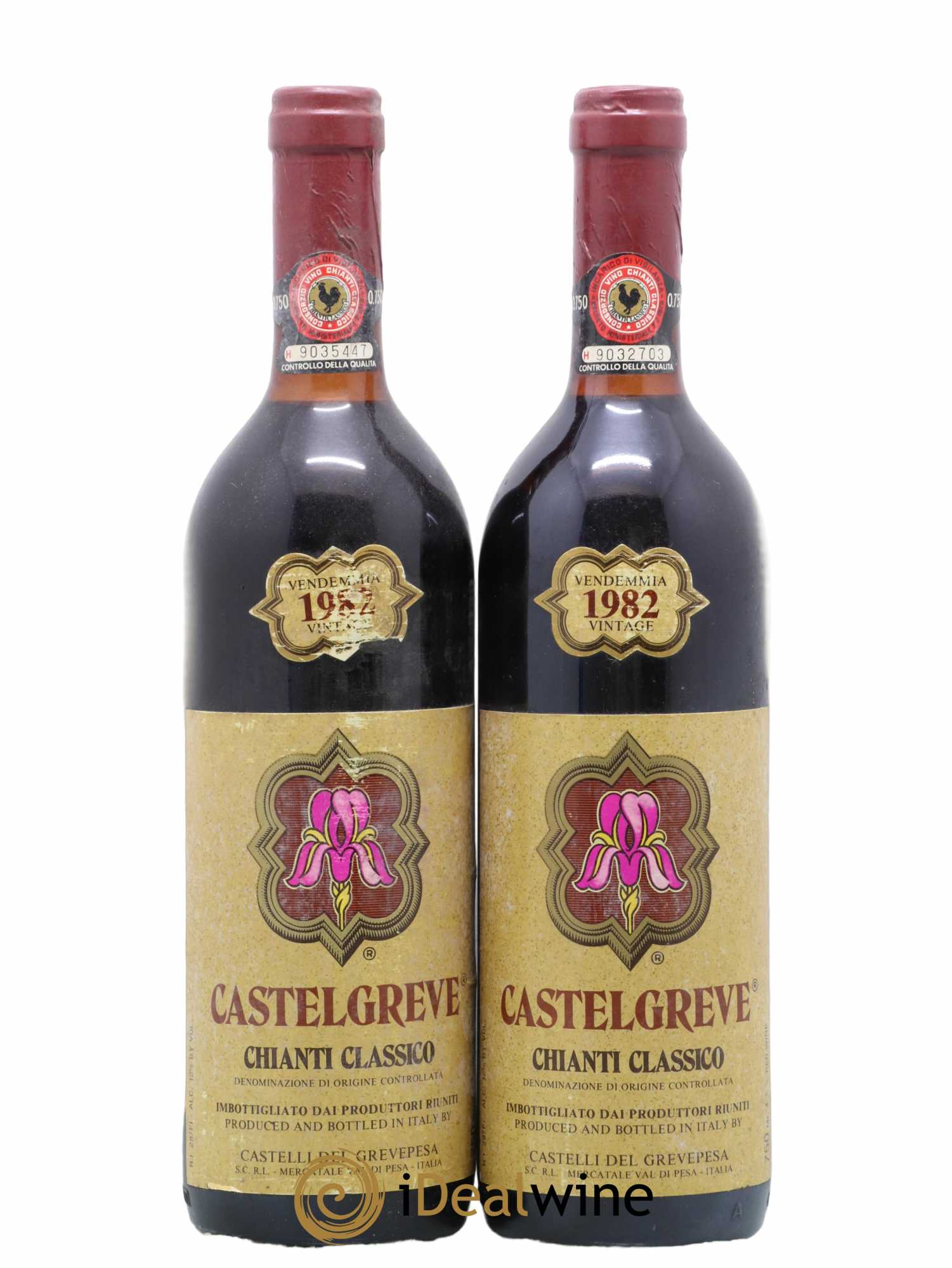 Chianti Classico DOCG Castelgreve (senza prezzo di riserva) 1982 - Lotto di 2 bottiglie - 0