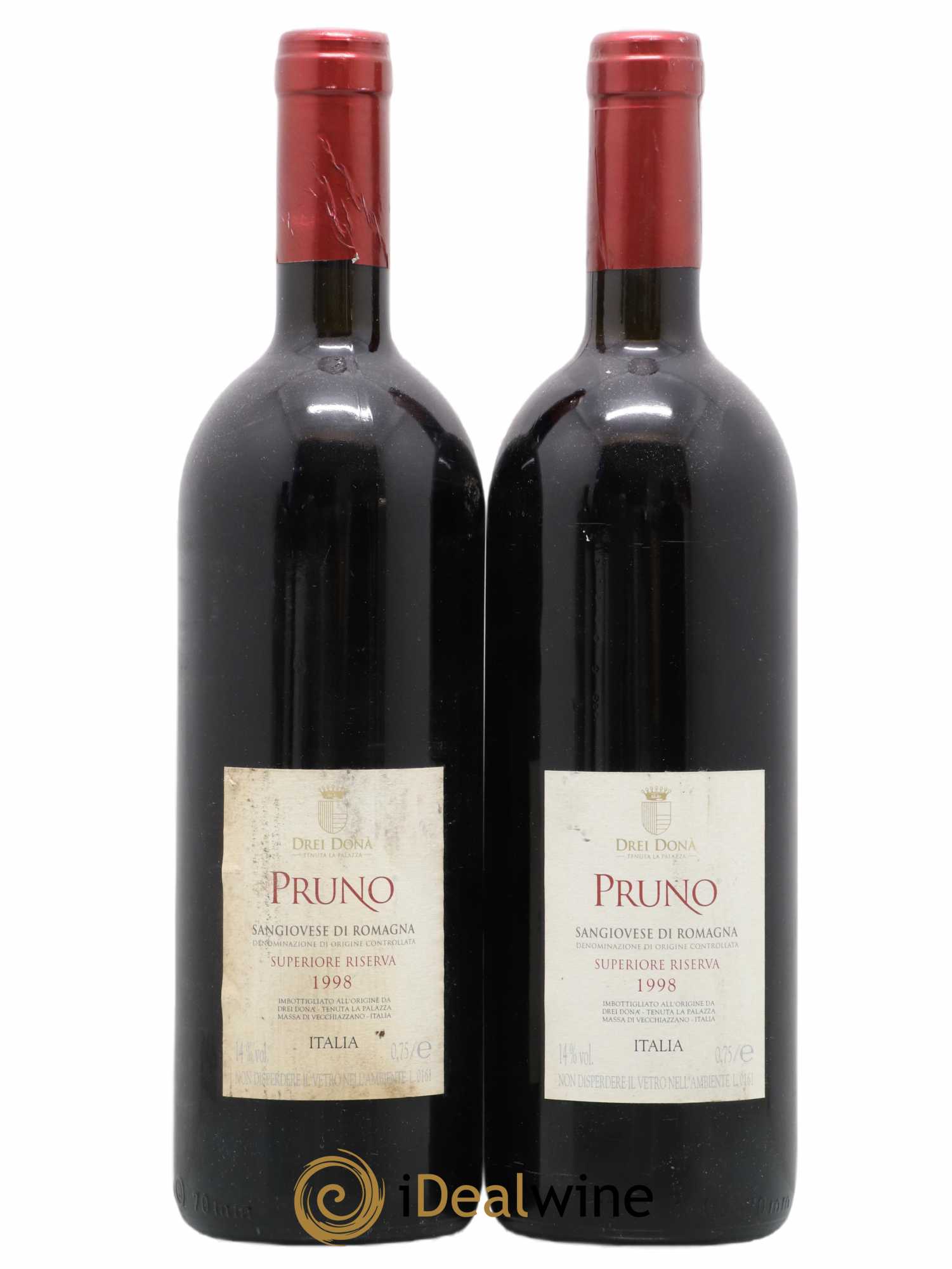 Italie Pruno Sangiovese Superiore Riserva Drei Donà Tenuta La Palazza 1998 - Lot de 2 bouteilles - 1