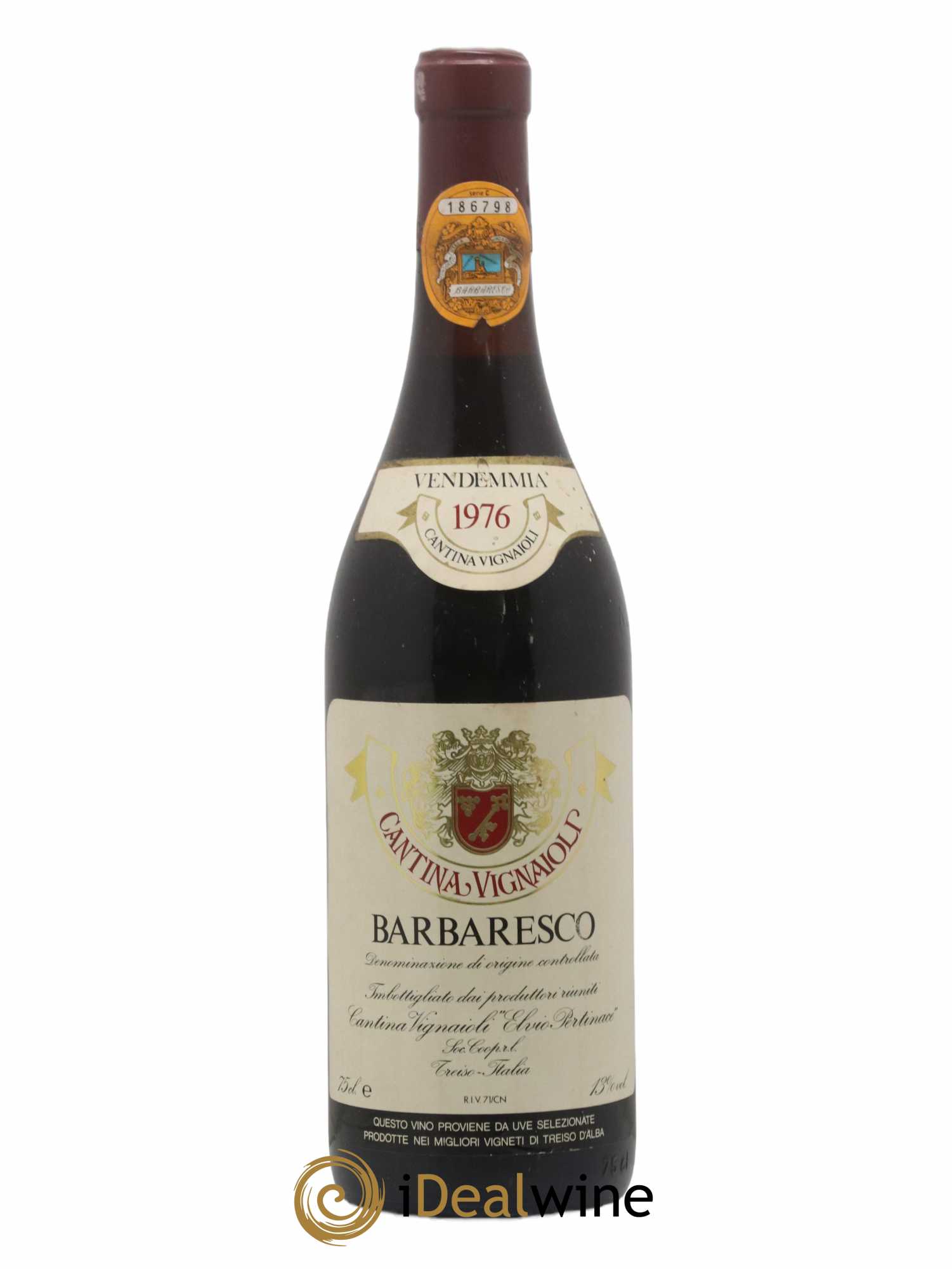 Barbaresco DOCG Cantina Vignaioli Elvio Pertinace 1976 - Lot de 1 bouteille - 0