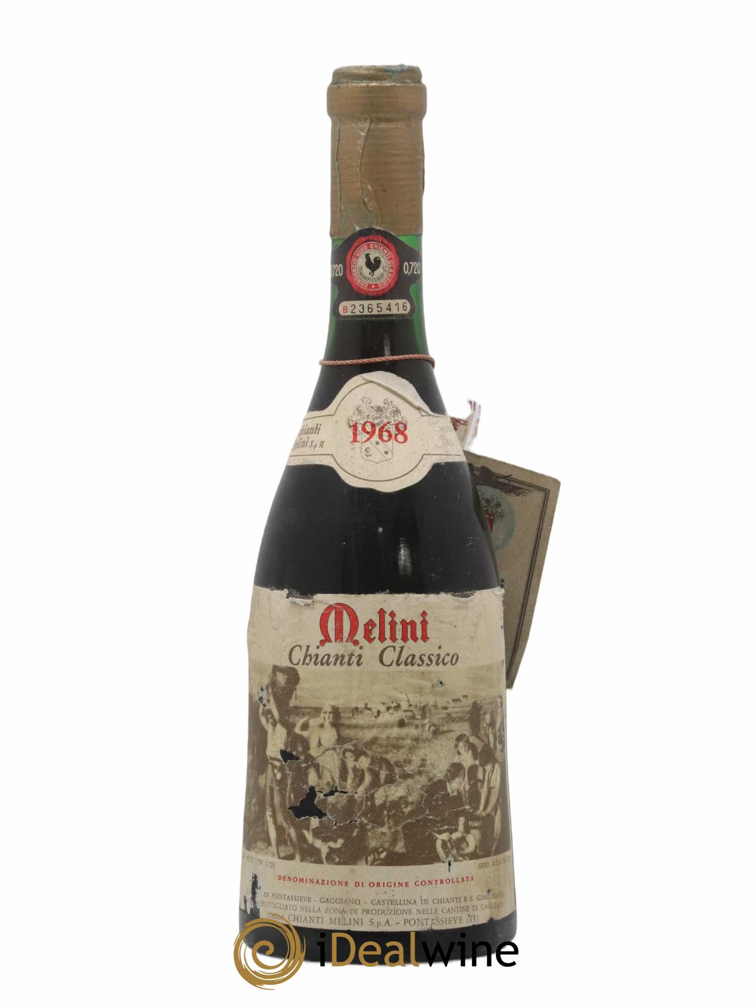 Chianti Classico DOCG Melini 1968 - Lot de 1 bouteille - 0