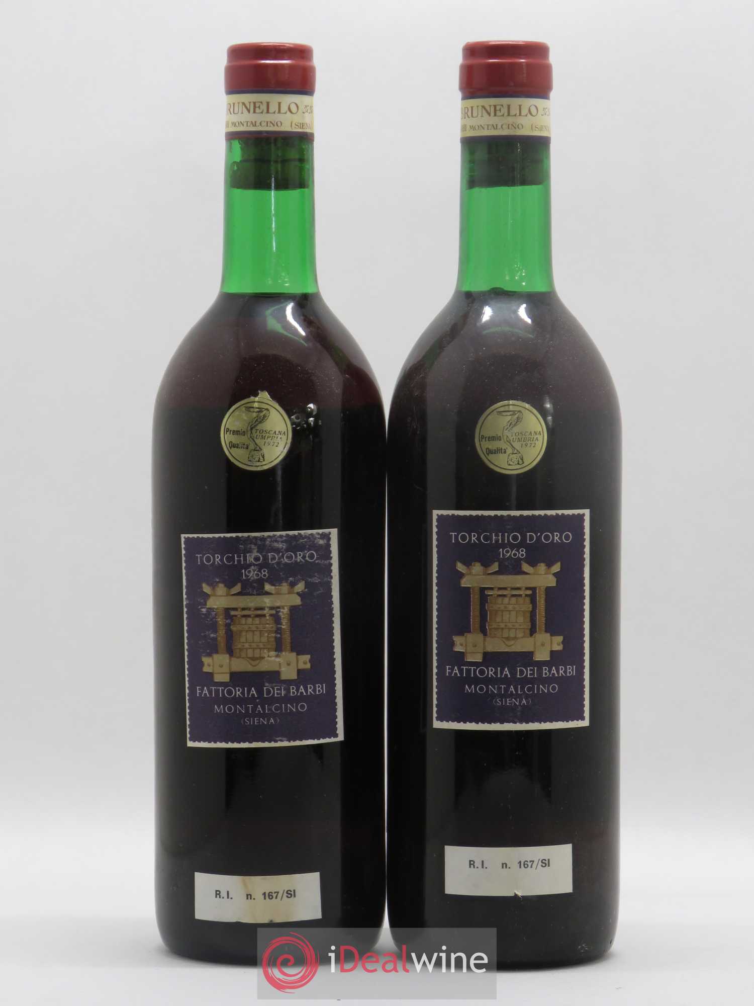 Brunello di Montalcino 1969 - Posten von 2 Flaschen - 1