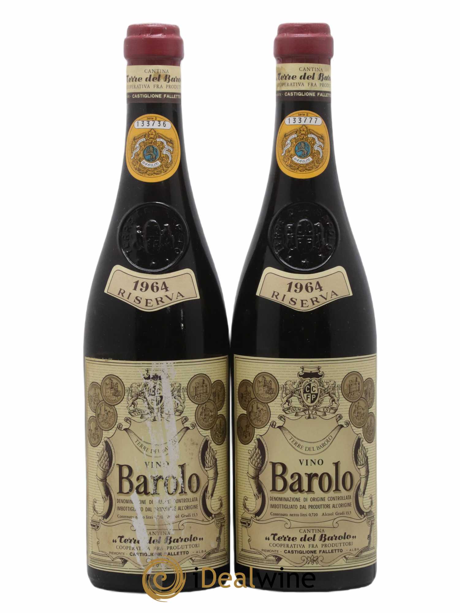 Barolo Riserva Terre del Barolo 1964 - Lotto di 2 bottiglie - 0
