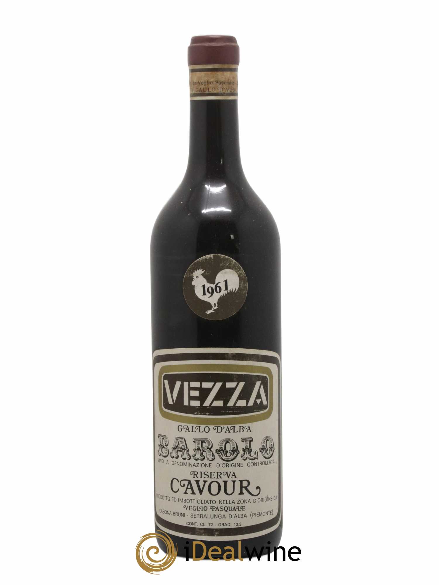 Barolo Riserva Cavour Vezza 1961 - Lot of 1 bottle - 0