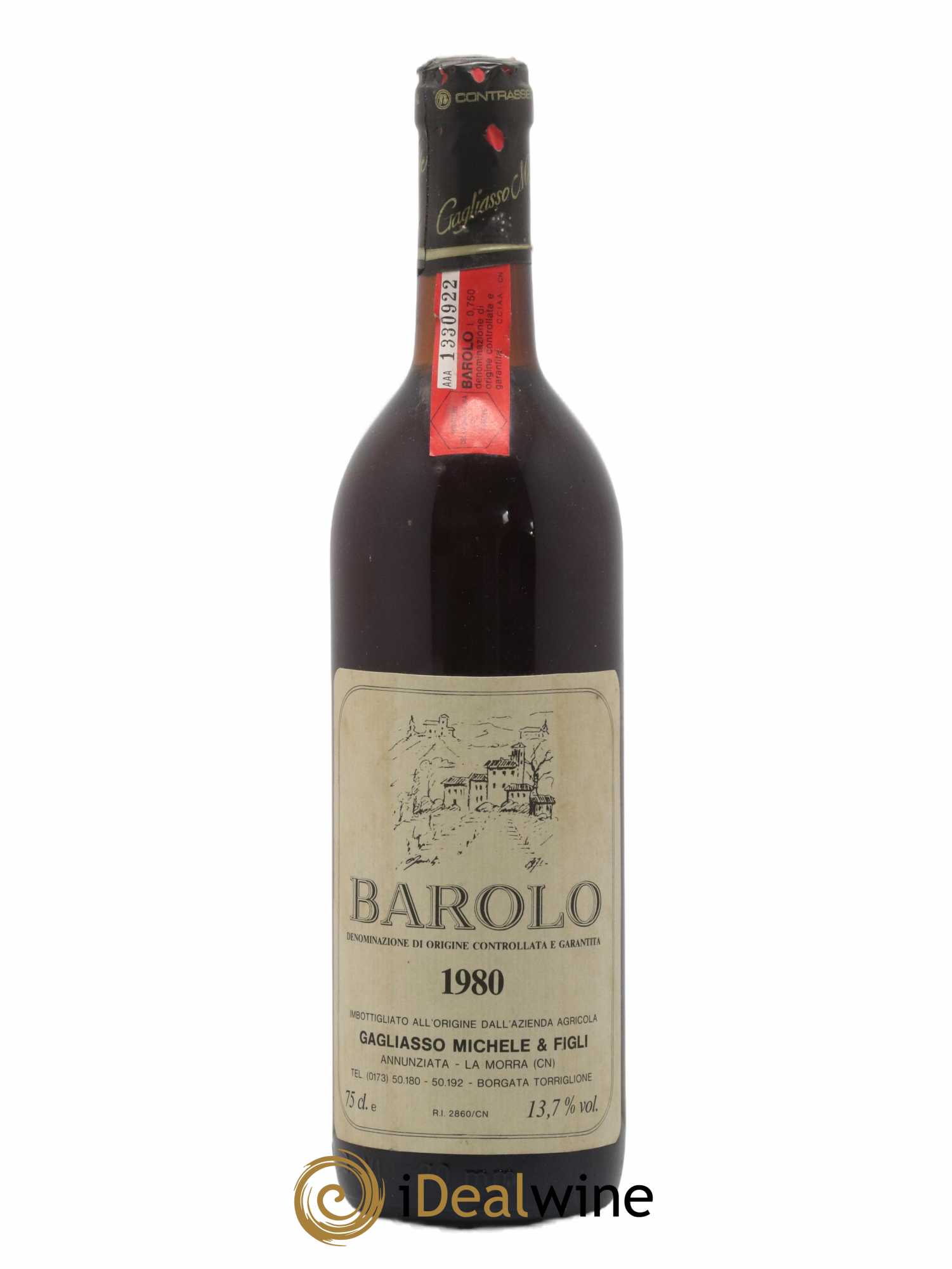 Barolo Gagliasso Michele 1980 - Lot de 1 bouteille - 0