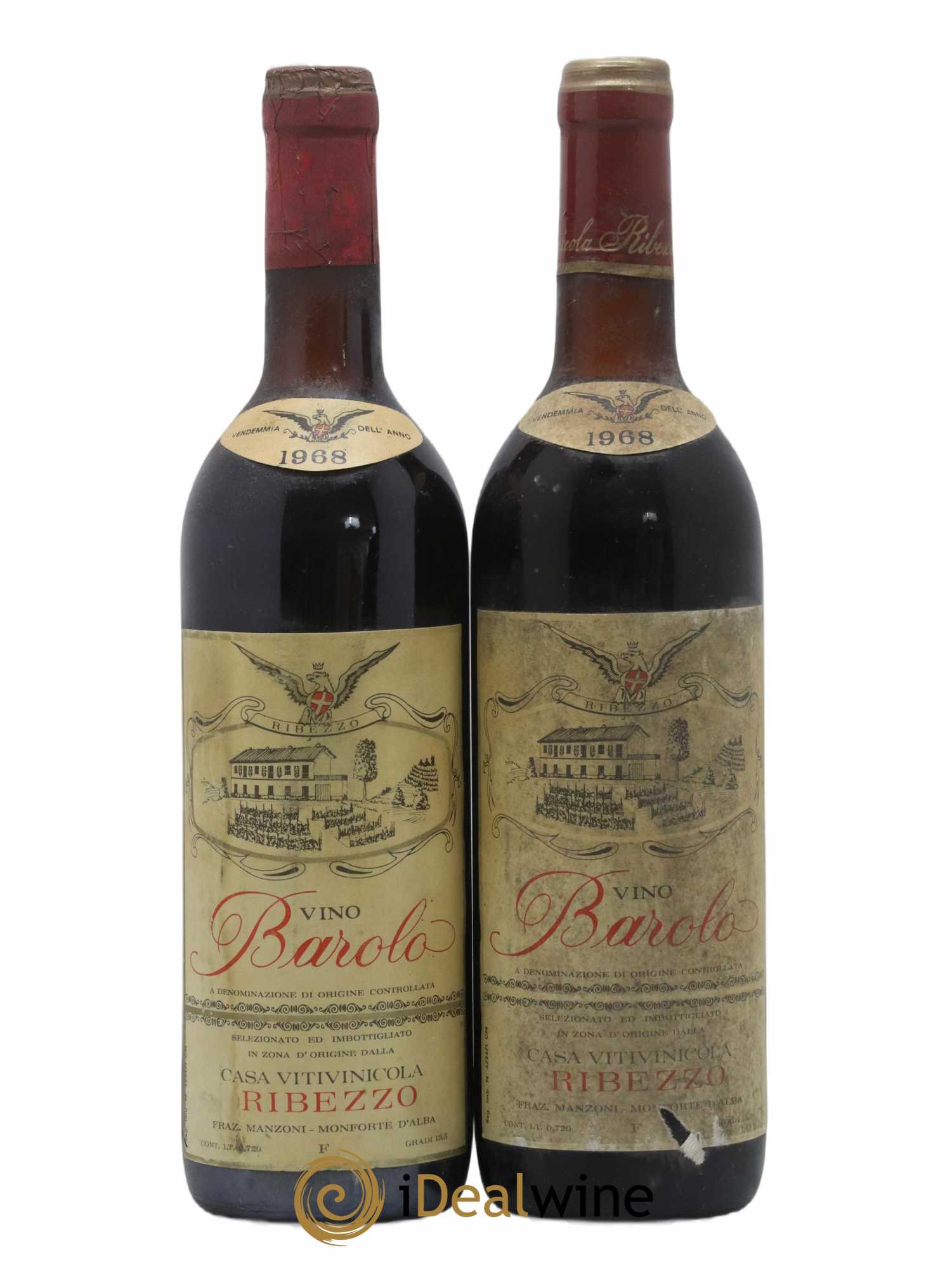 Barolo Ribezzo 1968 - Posten von 2 Flaschen - 0