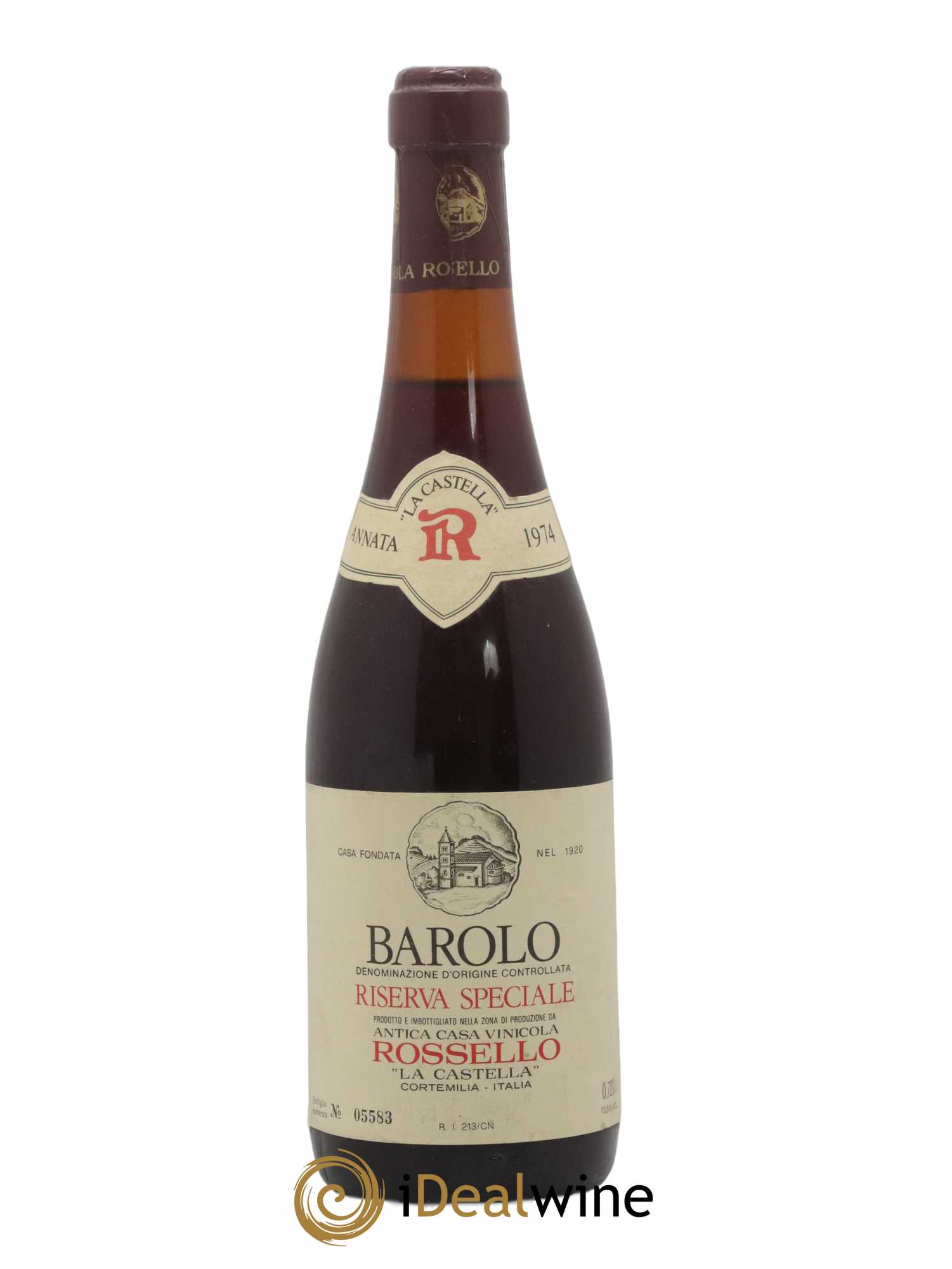 Barolo DOCG Riserva speciale Rossello La Castella 1974 - Lotto di 1 bottiglia - 0