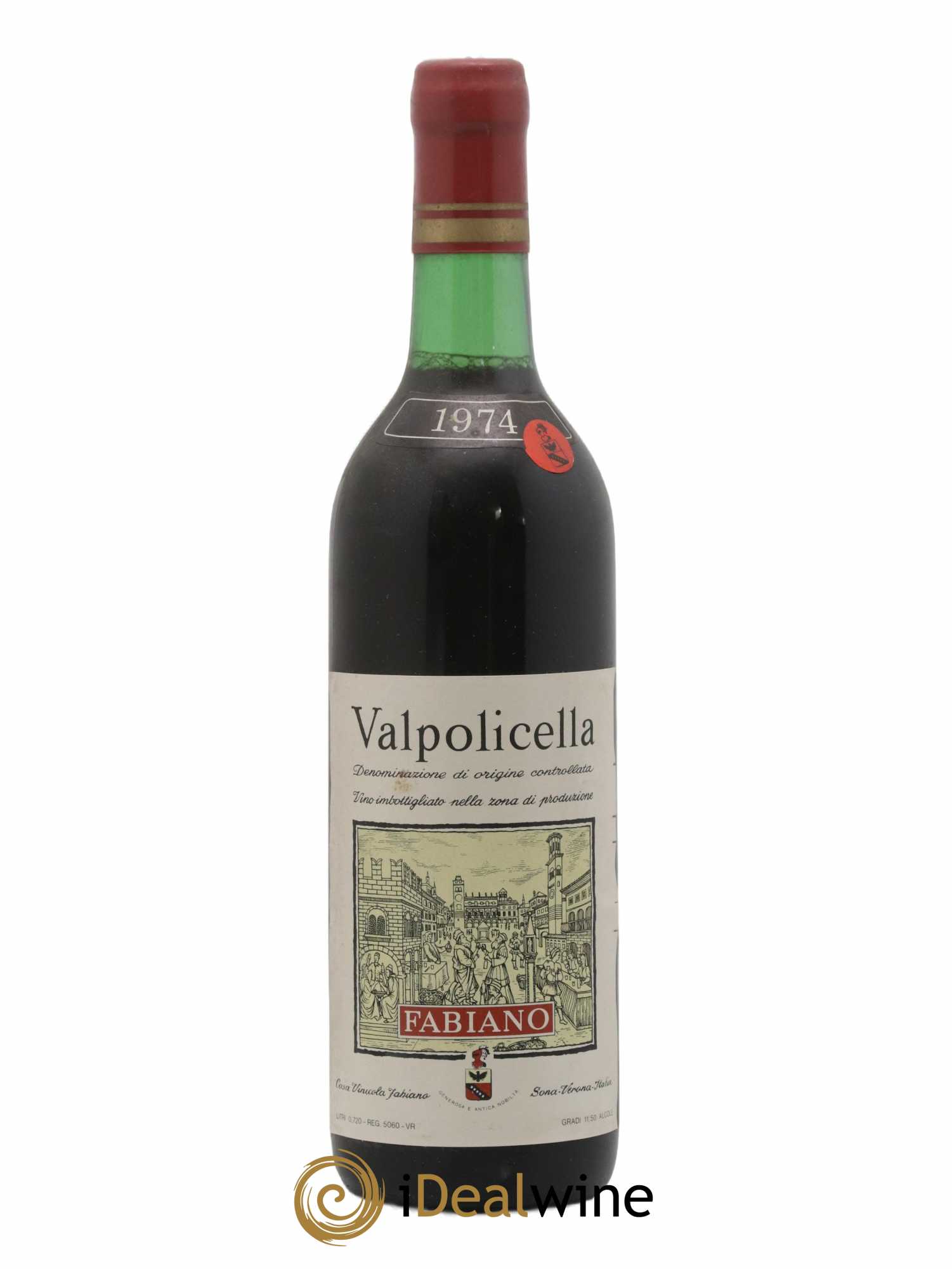 Valpolicella Classico DOC Fabiano 1974 - Lot de 1 bouteille - 0