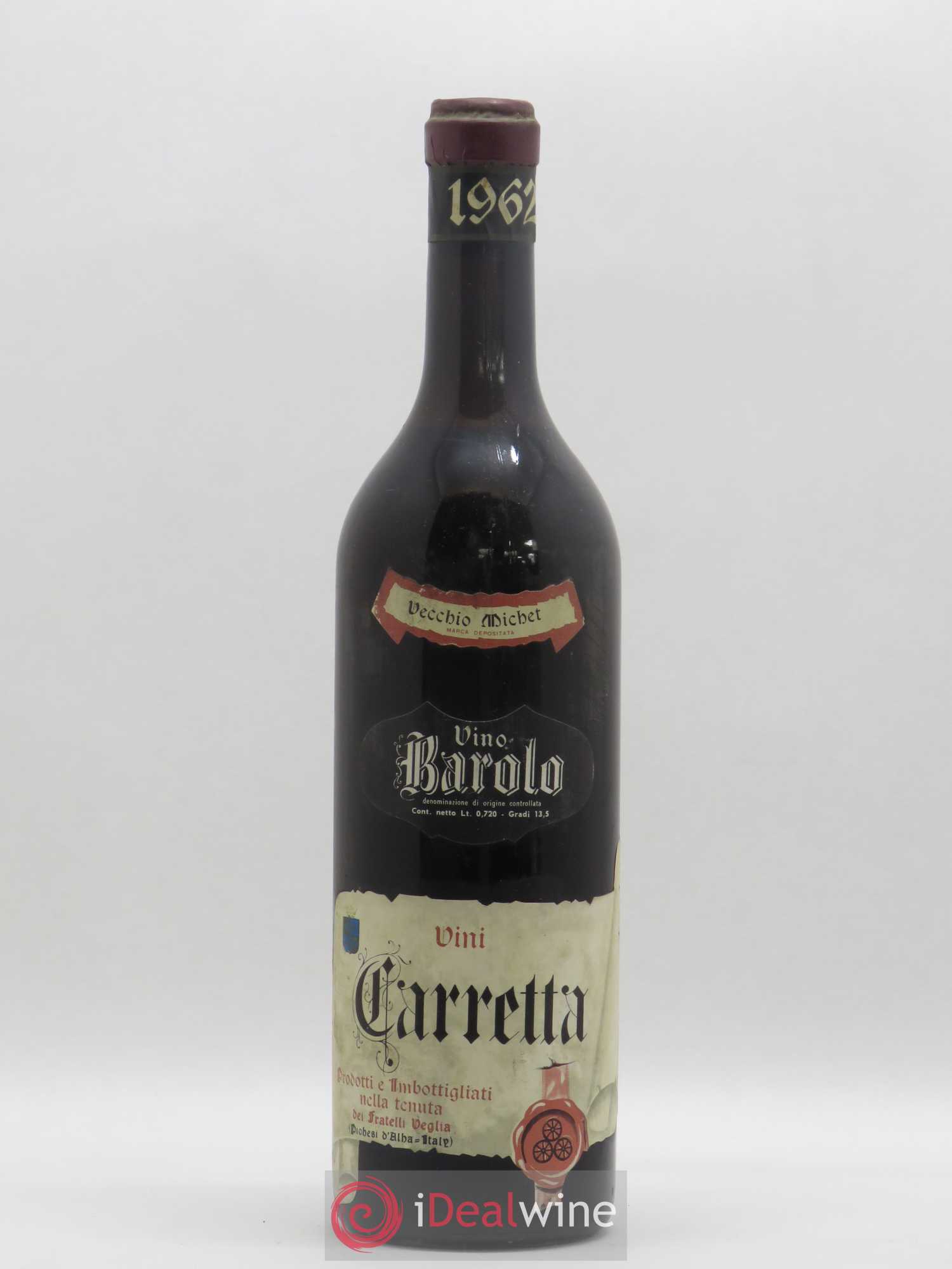 Barolo Vecchio Michet Tenuta Carretta 1962 - Lot de 1 bouteille - 0