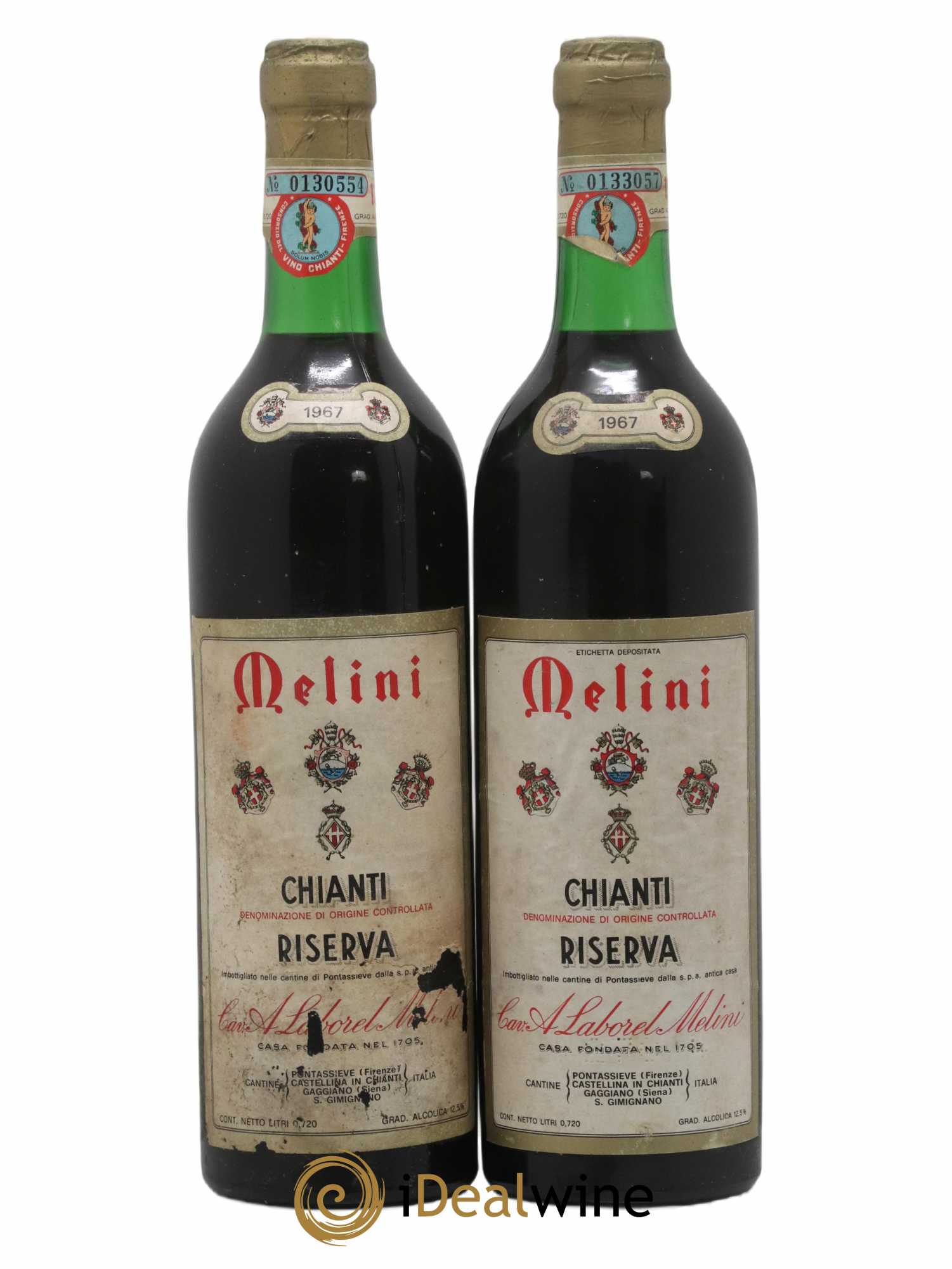 Chianti DOCG Riserva Melini 1967 - Posten von 2 Flaschen - 0