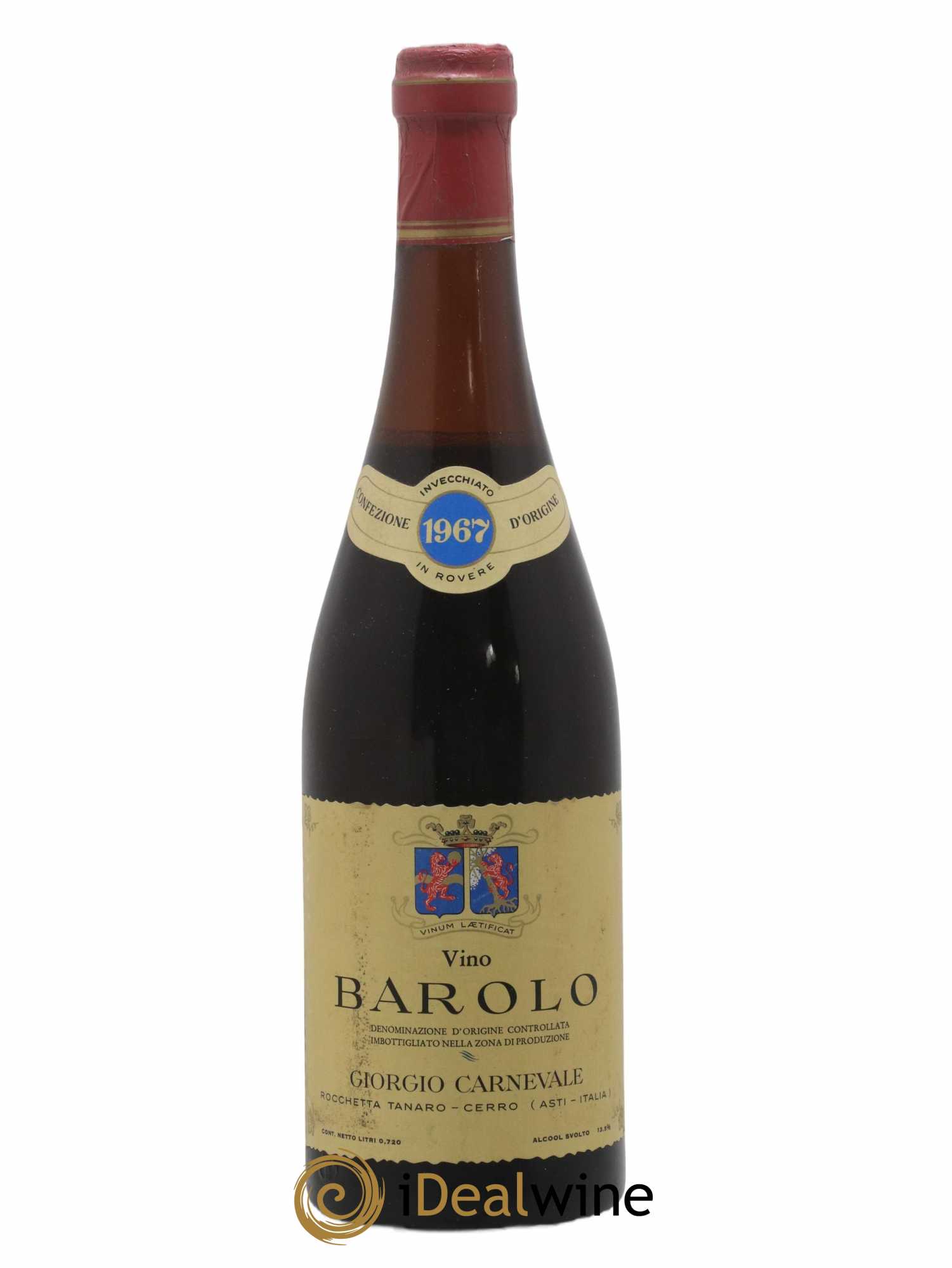 Barolo Giorgio Carnevale 1967 - Lot de 1 bouteille - 0