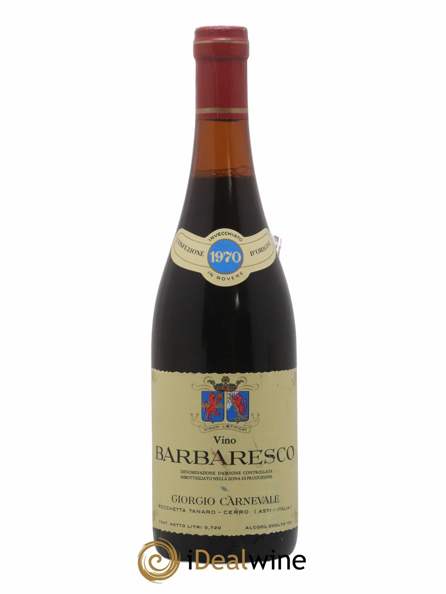 Barbaresco DOCG Giorgio Carnevale 1970 - Lot de 1 bouteille - 0