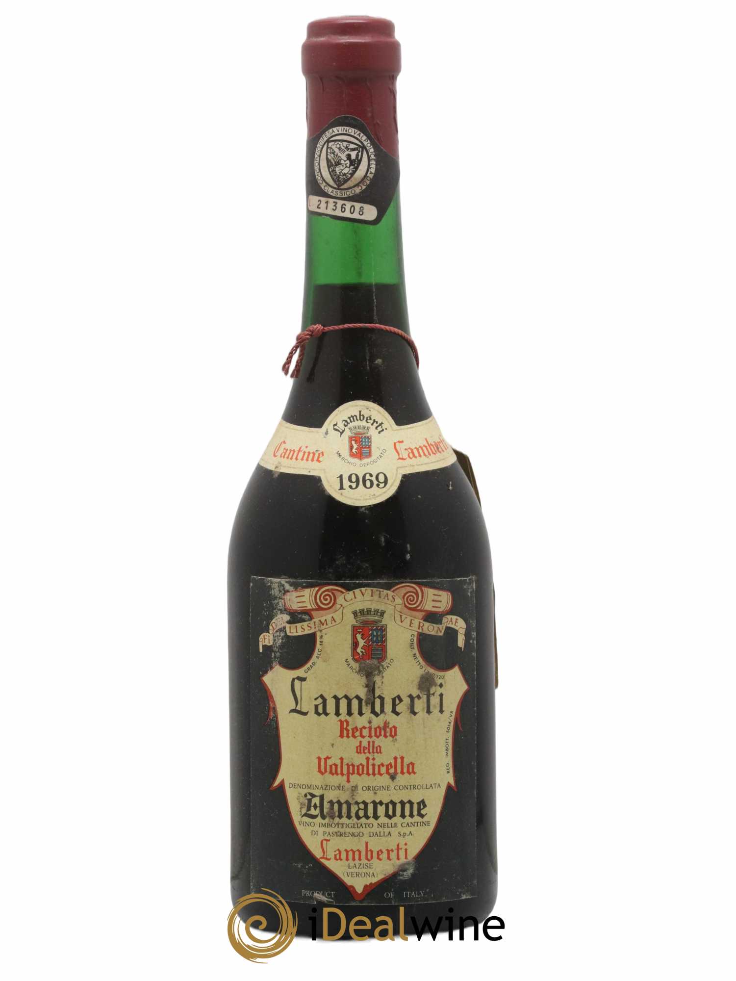 Vénétie Recioto della Valpollicella Lamberti 1969 - Lot de 1 bouteille - 0