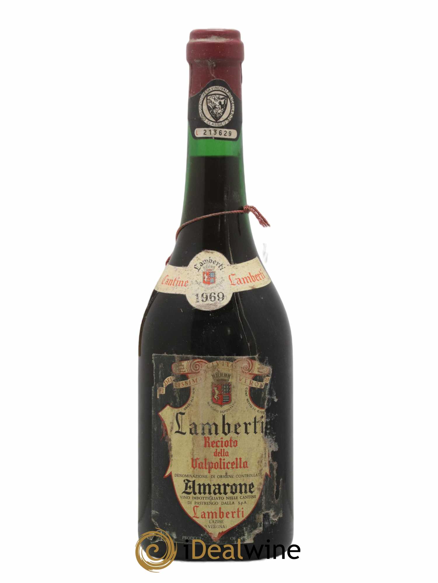 Vénétie Recioto della Valpollicella Lamberti 1969 - Lot de 1 bouteille - 0