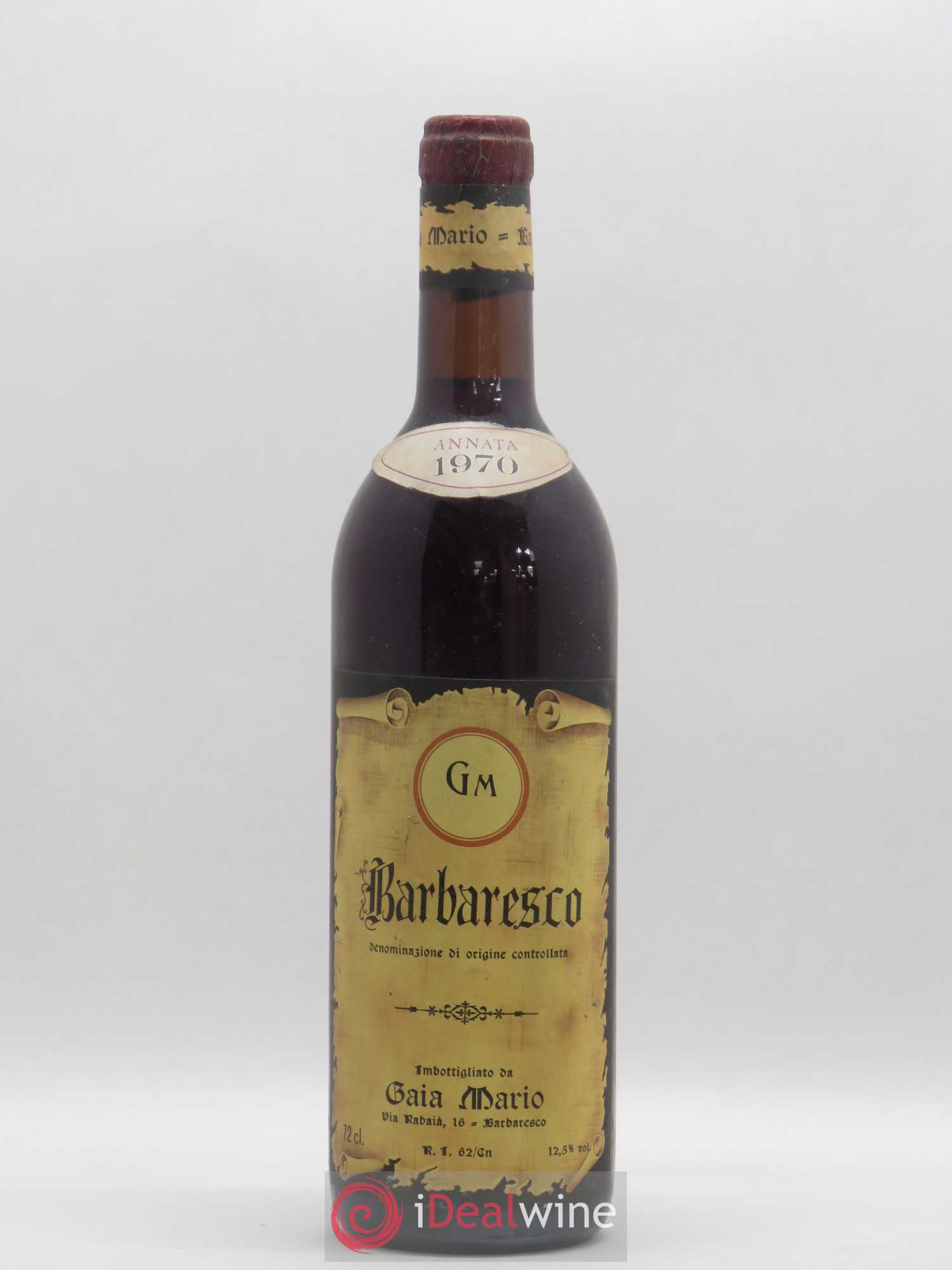 Barbaresco DOCG Gaia Mario 1970 - Posten von 1 Flasche - 0