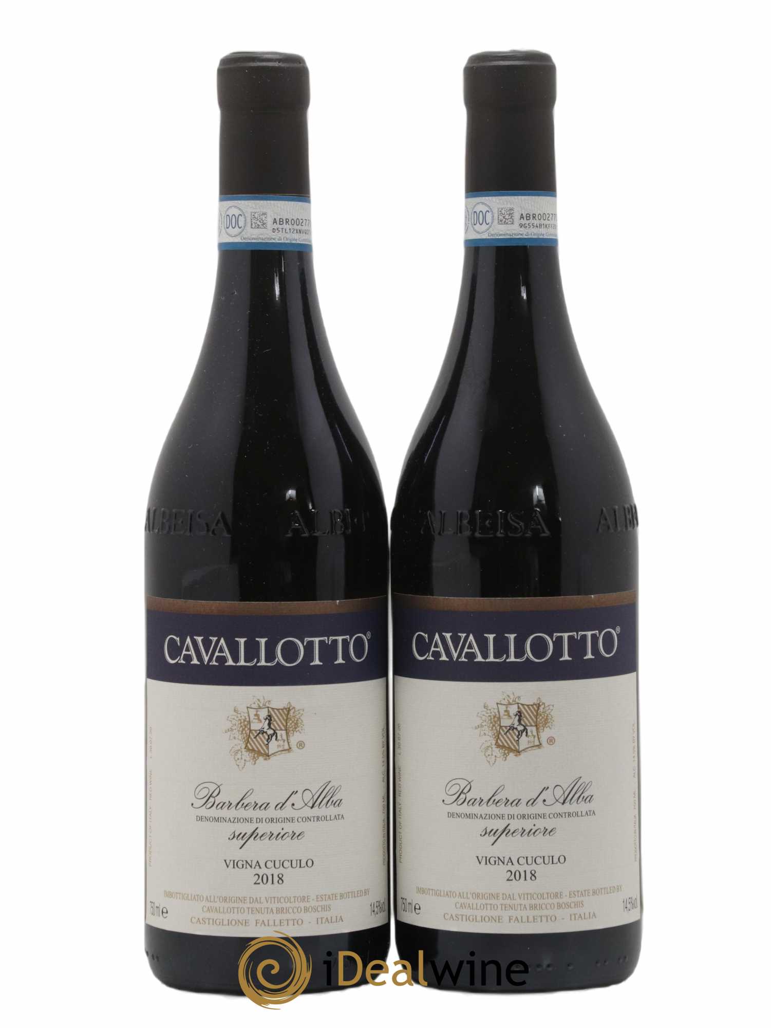 Barbera d'Alba DOC Superiore Vigna Cuculo Cavallotto 2018 - Lot de 2 bouteilles - 0