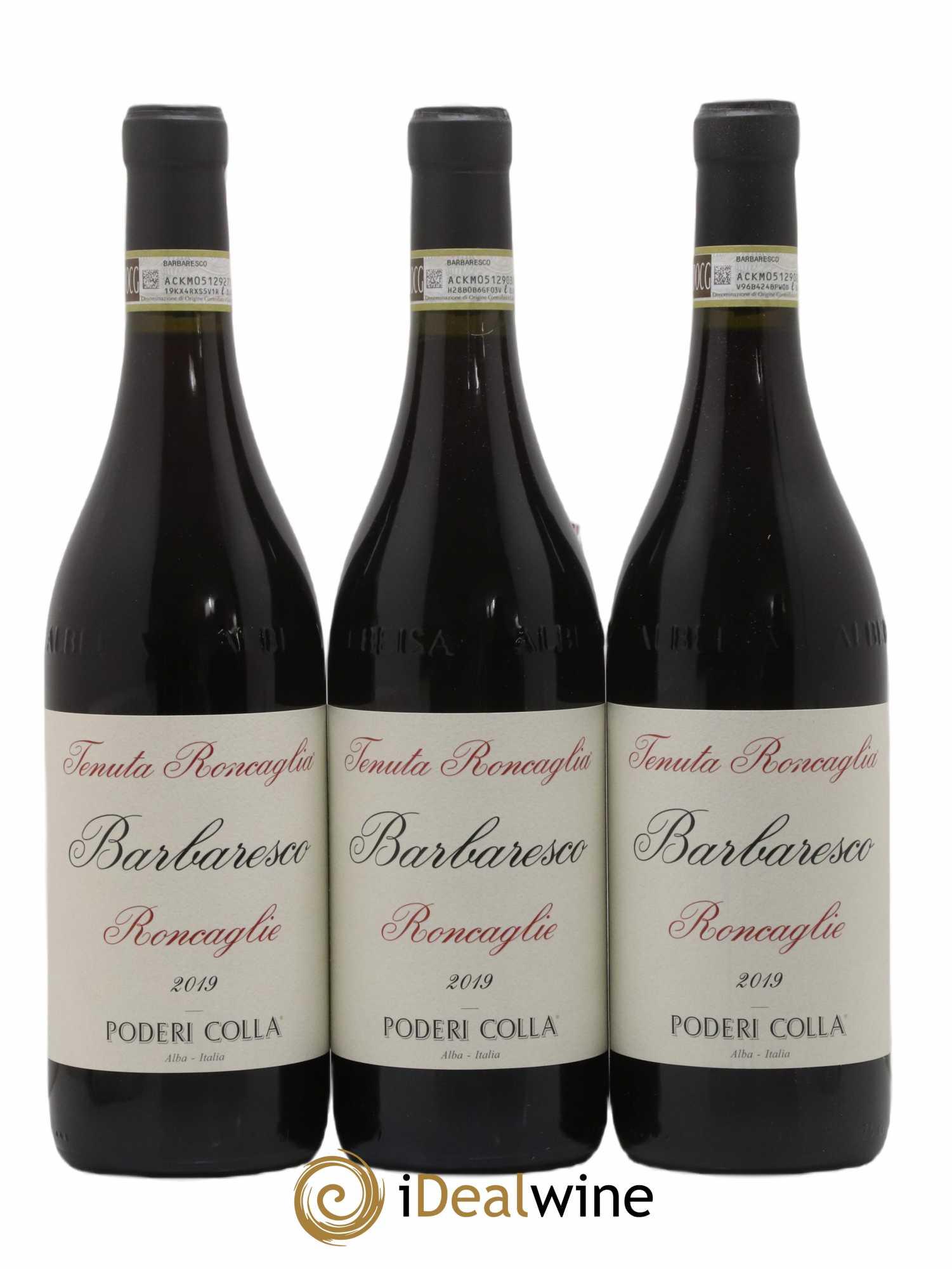 Barbaresco DOCG Roncaglie Colla 2019 - Lot de 3 bouteilles - 0