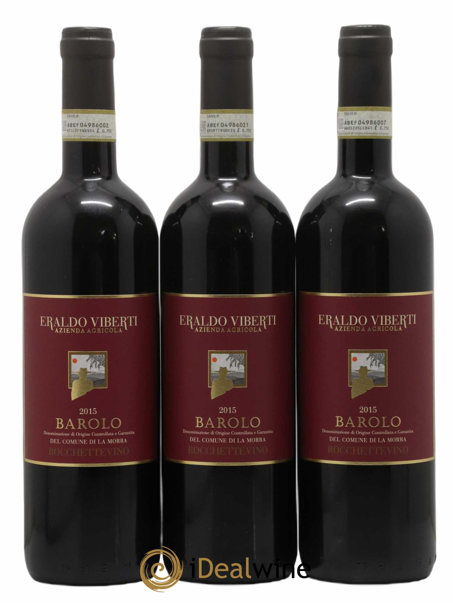 Barolo Rocchettevino Eraldo Viberti 2015 - Lot de 3 bouteilles - 0