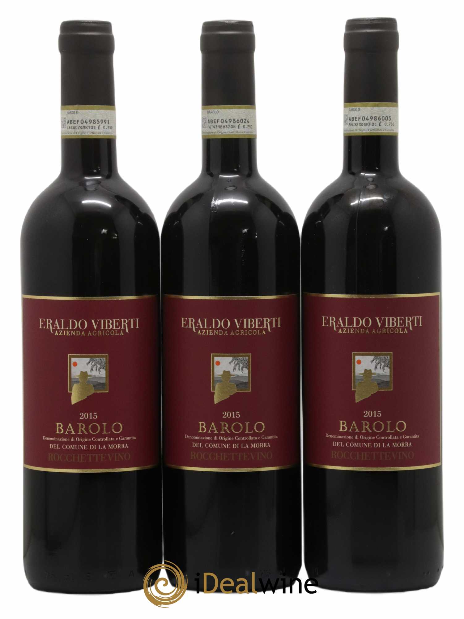 Barolo Rocchettevino Eraldo Viberti 2015 - Lot de 3 bouteilles - 0