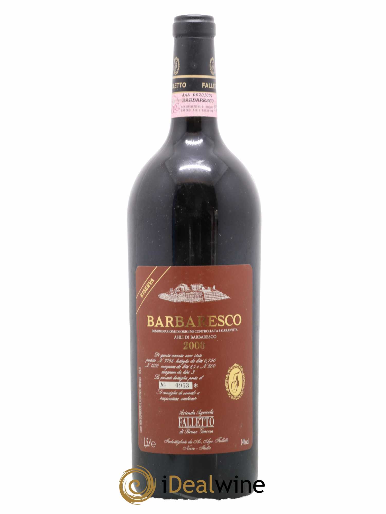 Barbaresco DOCG Asili Riserva Falletto - Bruno Giacosa 2000 - Lot de 1 magnum - 0