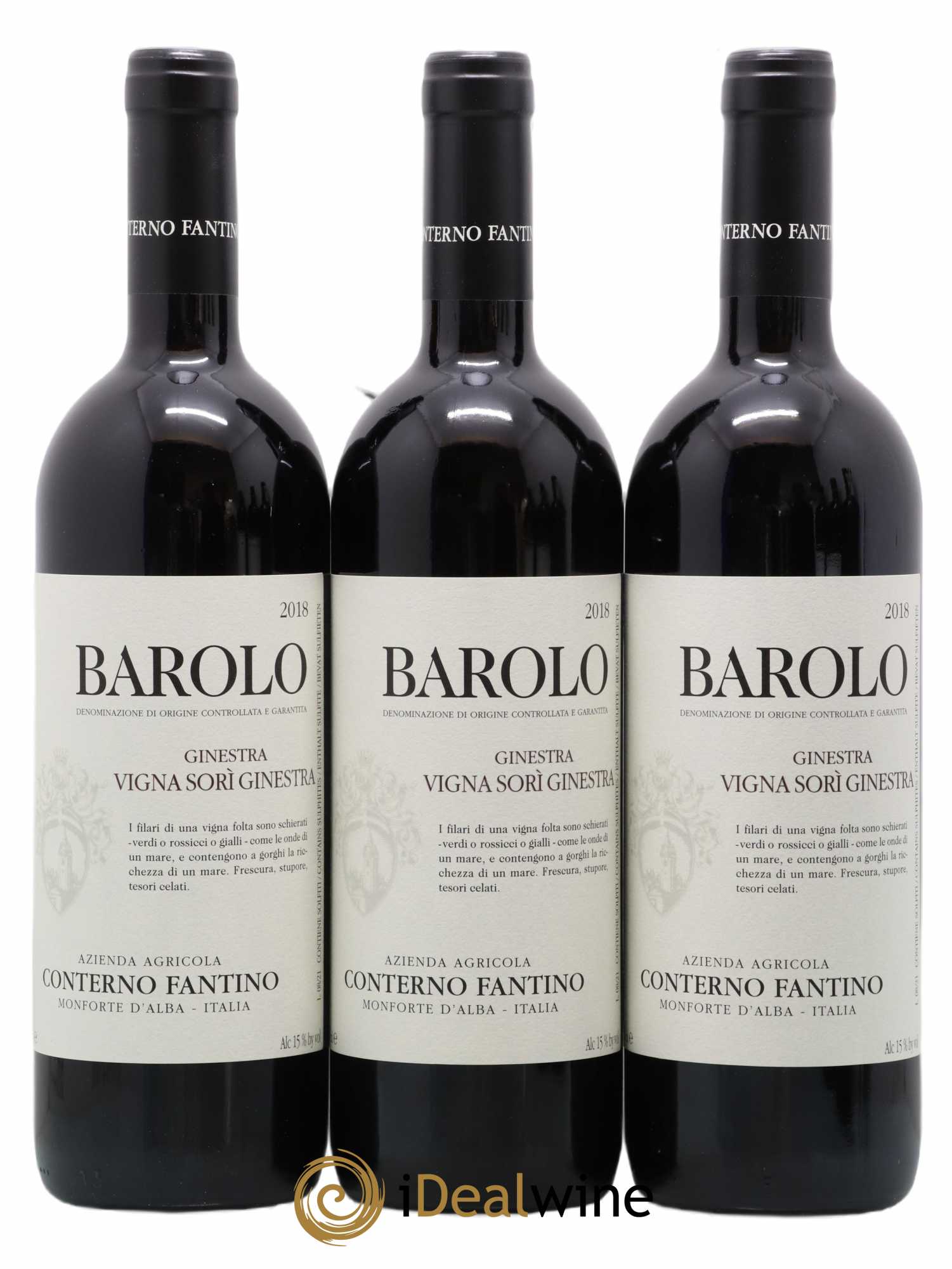 Barolo DOCG Sori Ginestra Conterno Fantino 2018 - Lot de 6 bouteilles - 1
