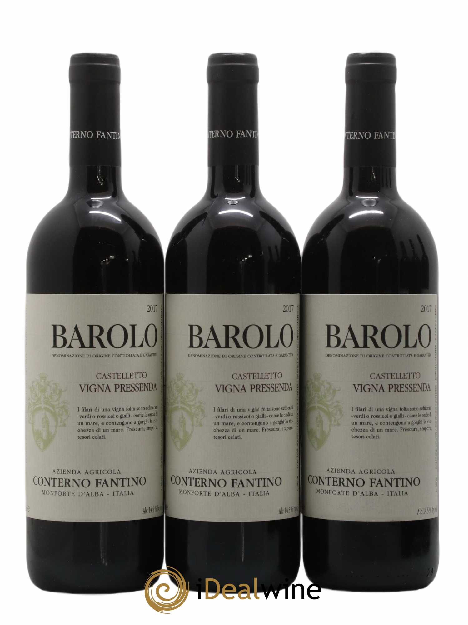 Barolo Castelletto Vigna Pressenda Conterno Fantino 2017 - Lot de 6 bouteilles - 1