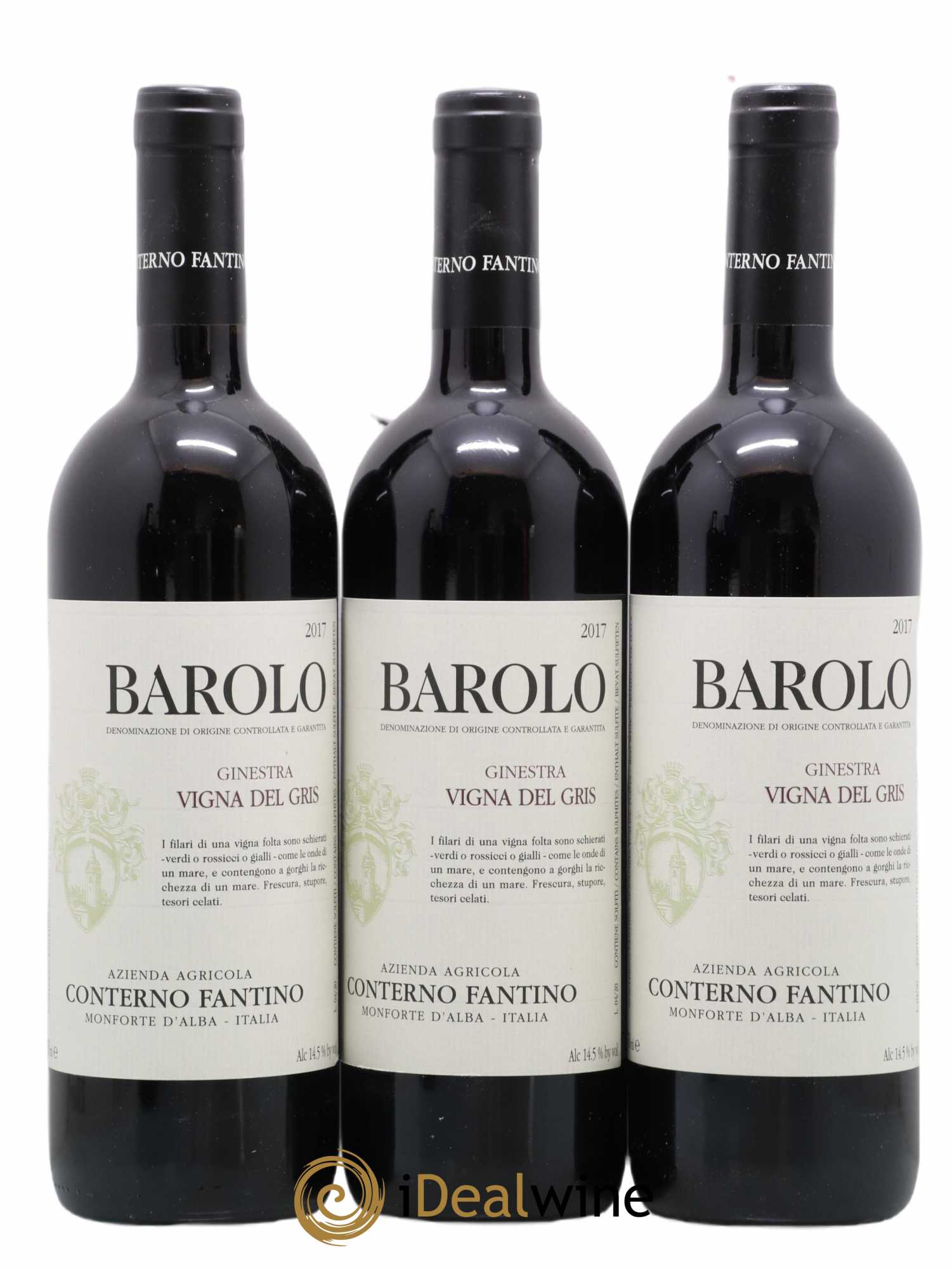 Barolo Ginestra vigna del Gris Conterno Fantino 2017 - Lot de 6 bouteilles - 2
