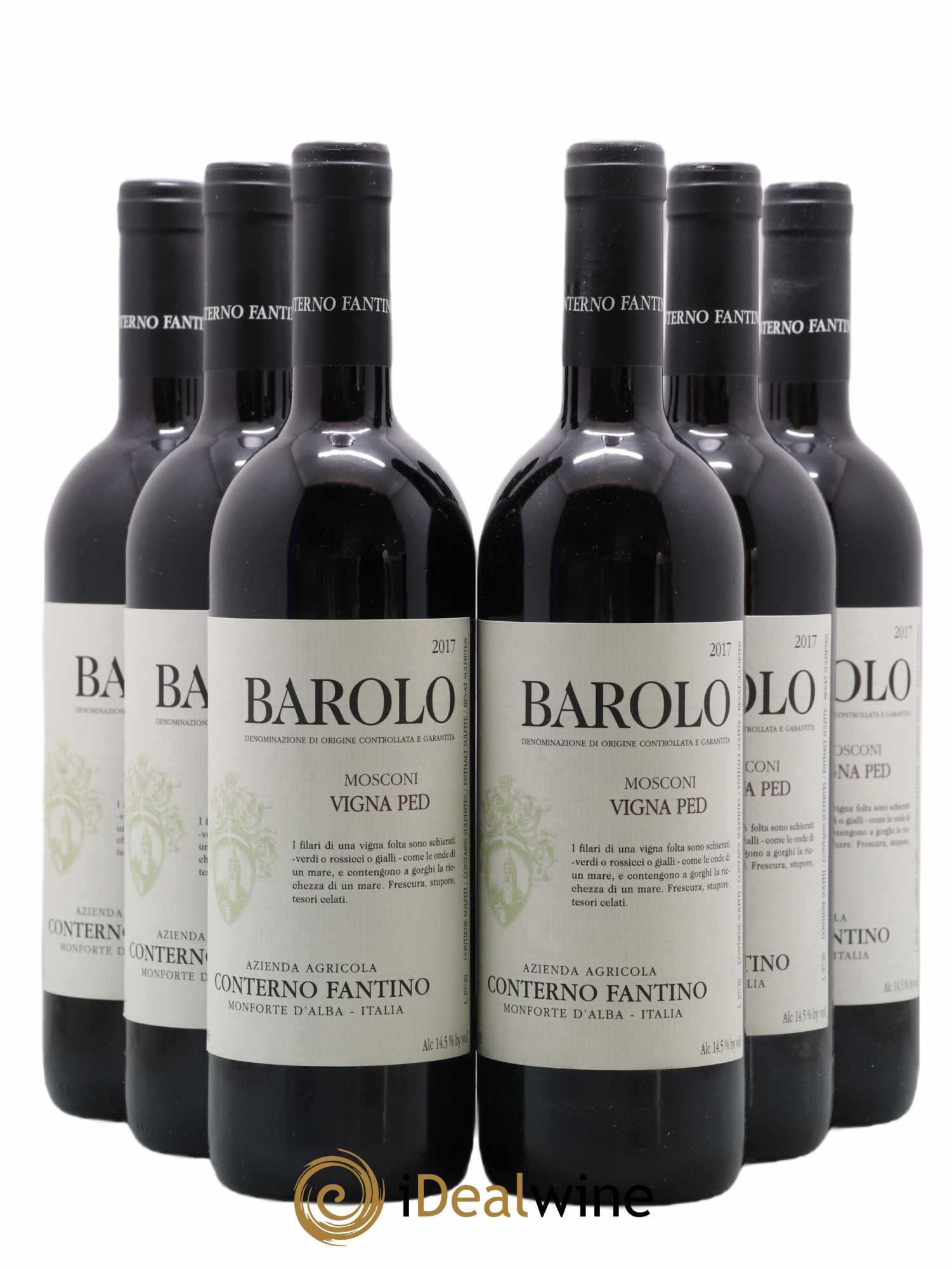 Barolo Mosconi Vigna Ped Conterno Fantino 2017 - Lot de 6 bouteilles - 0