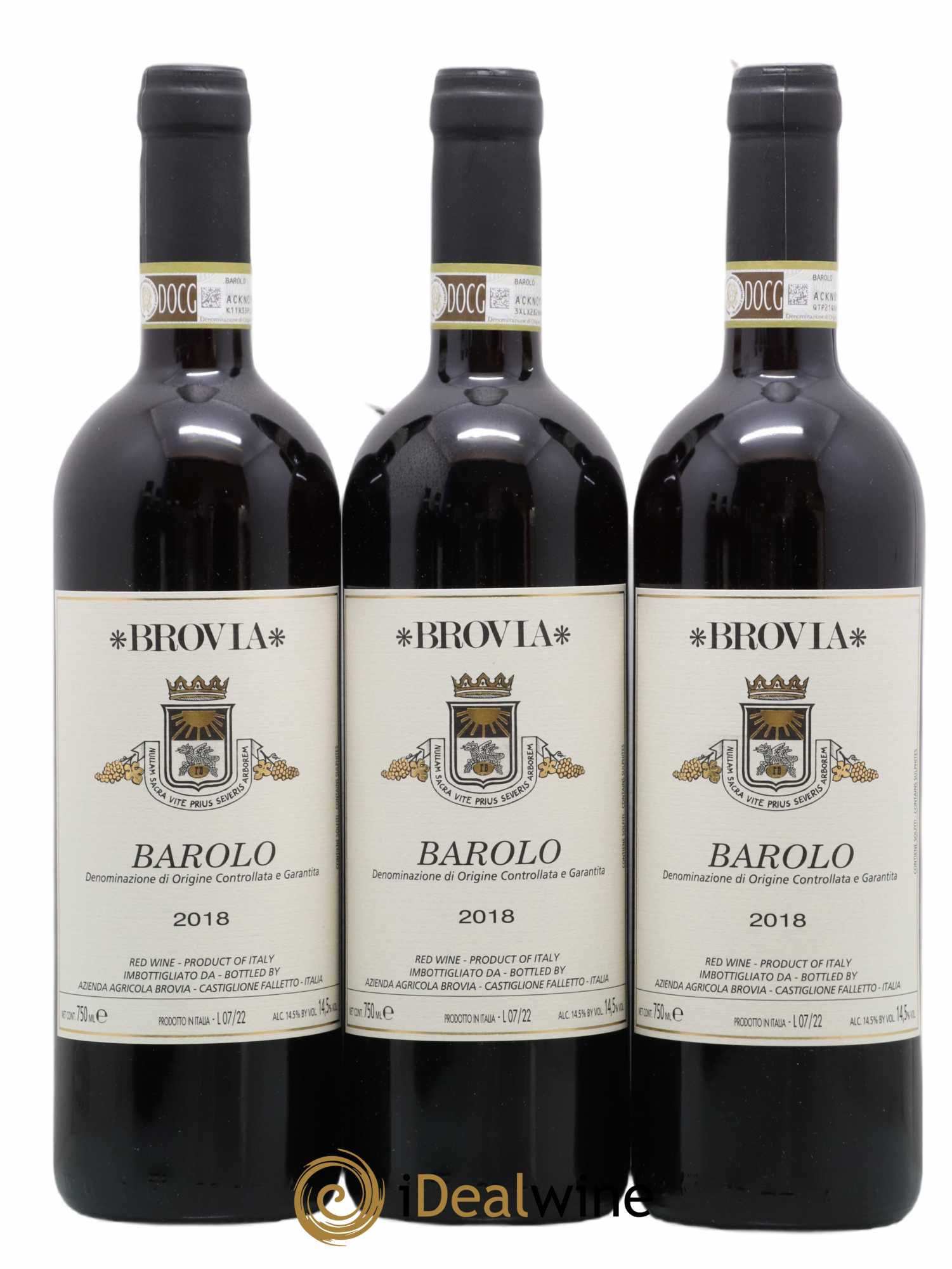 Barolo Brovia 2018 - Lot de 3 bouteilles - 0