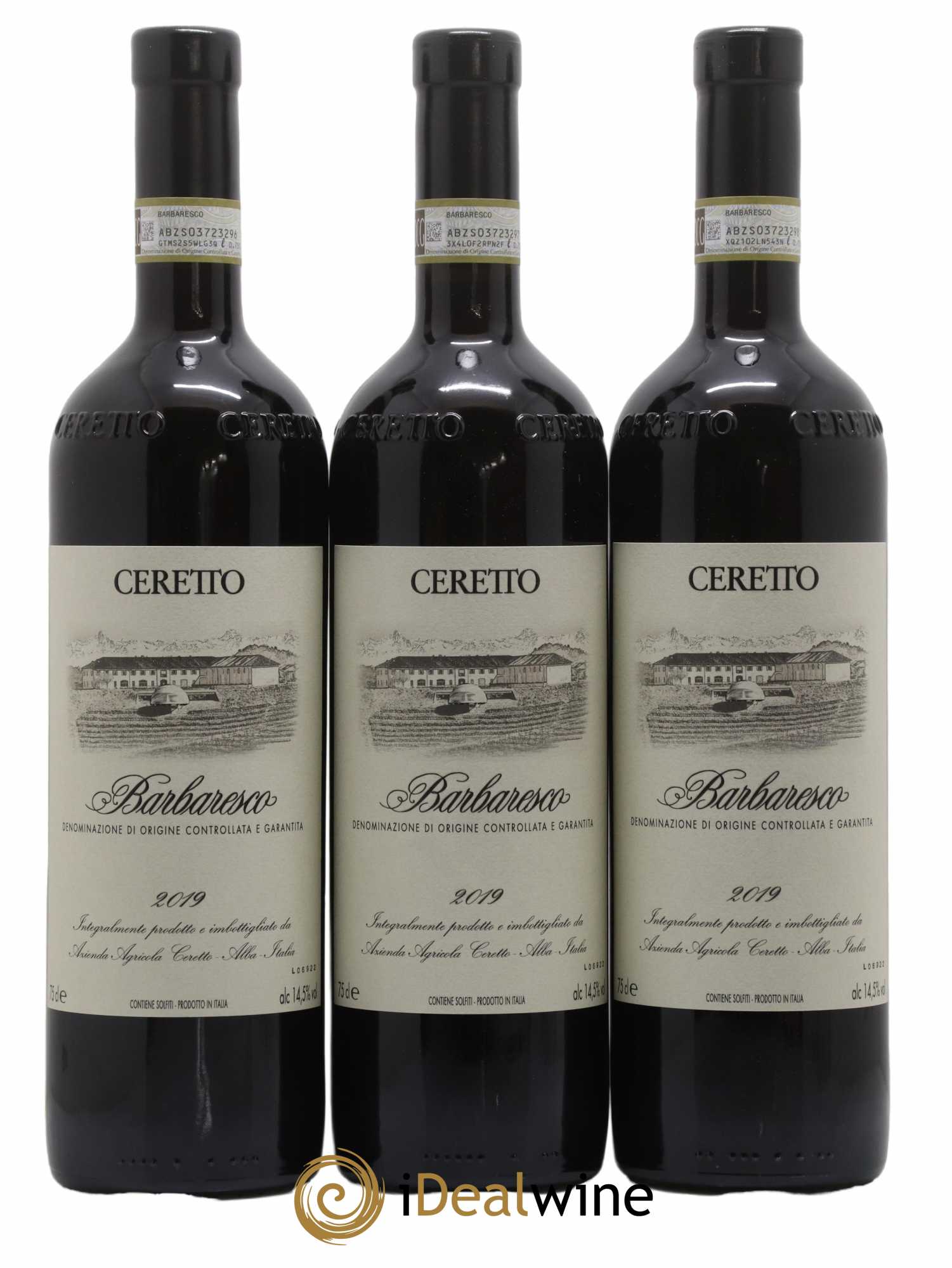 Barbaresco DOCG Ceretto 2019 - Lot de 3 bouteilles - 0
