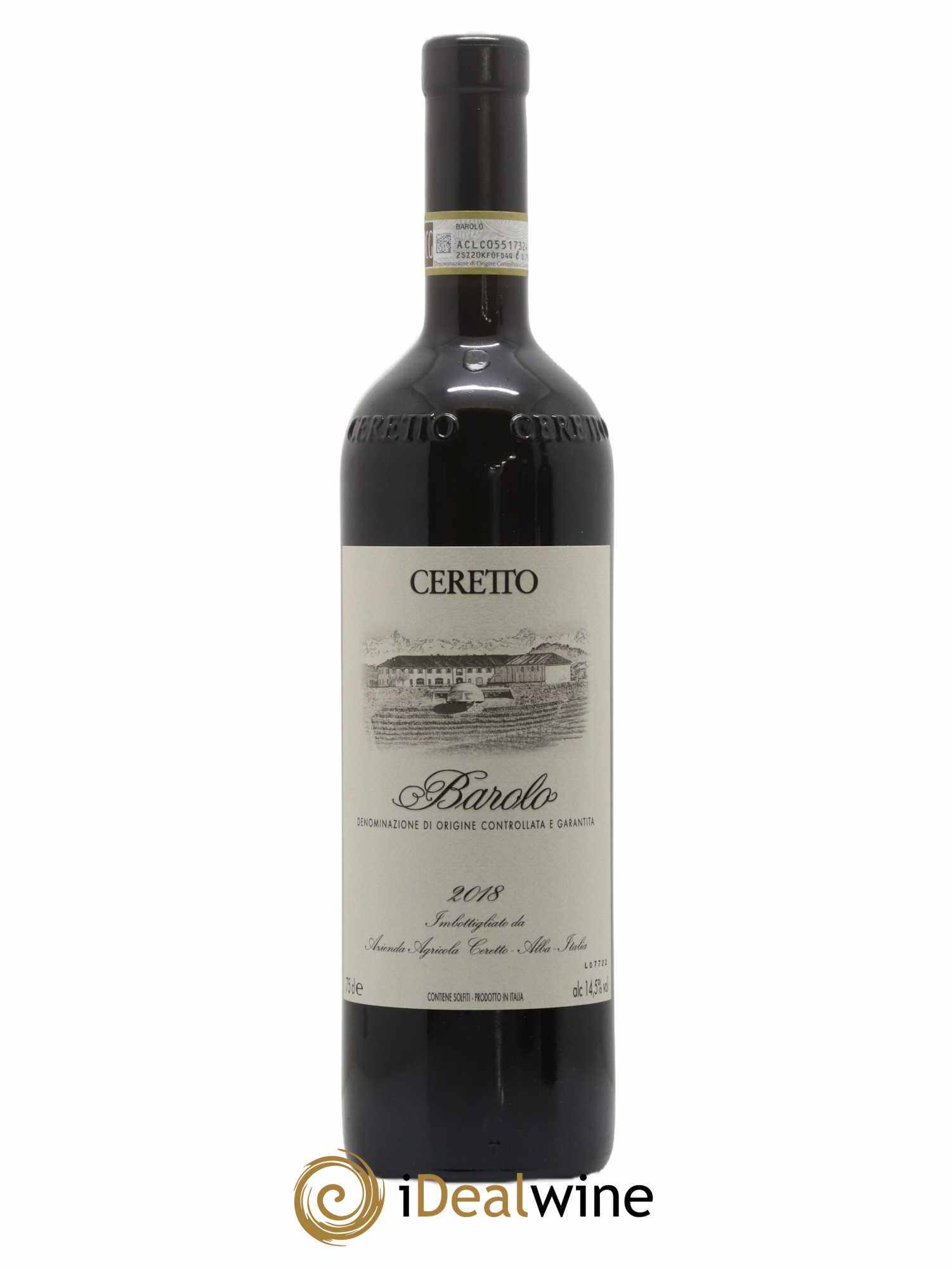 Barolo DOCG Ceretto 2018 - Lot de 1 bouteille - 0
