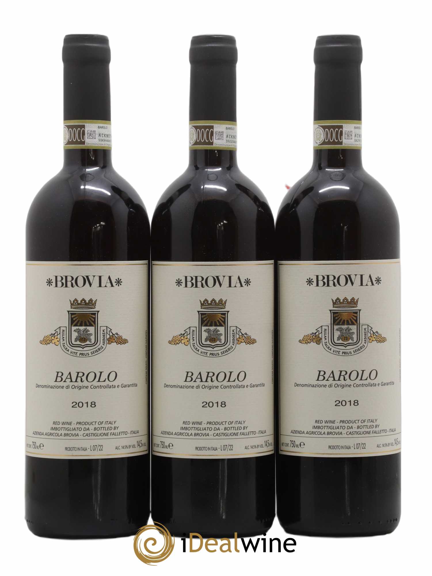 Barolo Brovia 2018 - Lot de 3 bouteilles - 0