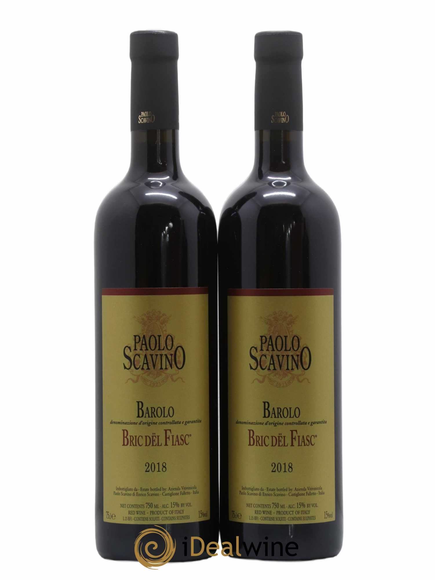Barolo DOCG Bric del Fiasc Paolo Scavino 2018 - Lot de 2 bouteilles - 0
