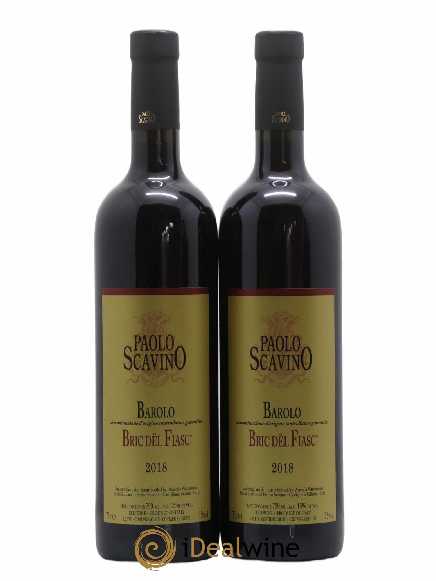 Barolo DOCG Bric del Fiasc Paolo Scavino 2018 - Lot de 2 bouteilles - 0