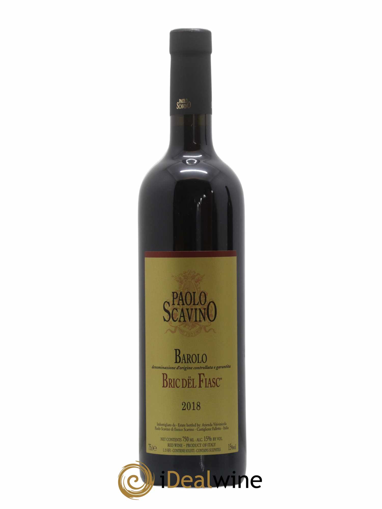 Barolo DOCG Bric del Fiasc Paolo Scavino 2018 - Lot de 1 bouteille - 0