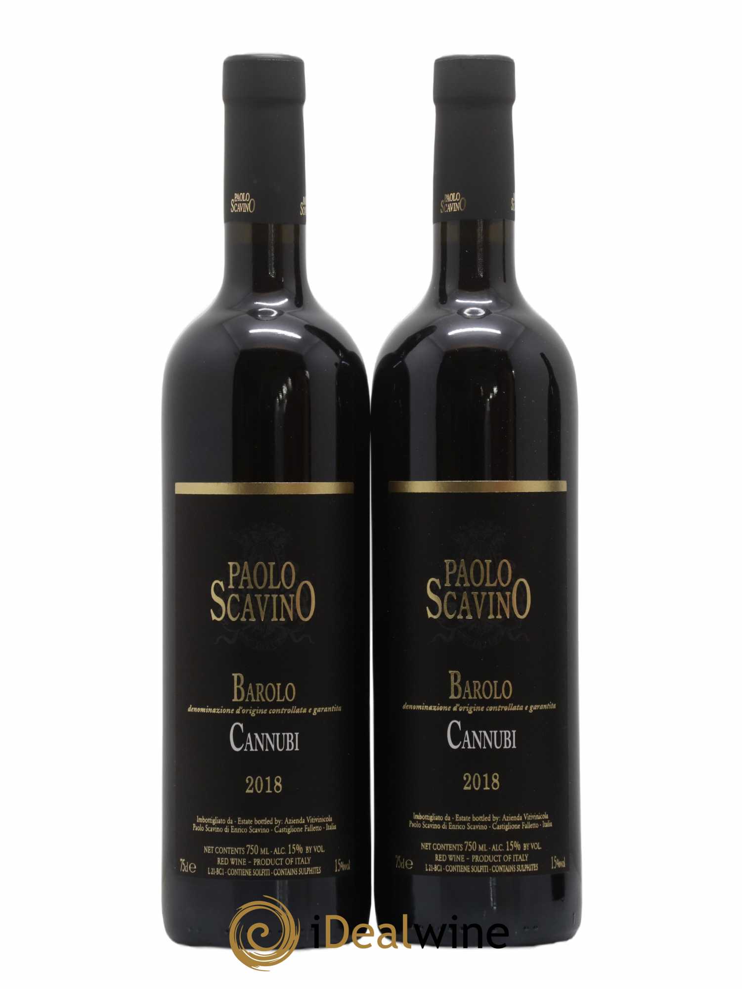 Barolo Cannubi Paolo Scavino 2018 - Lot de 2 bouteilles - 0