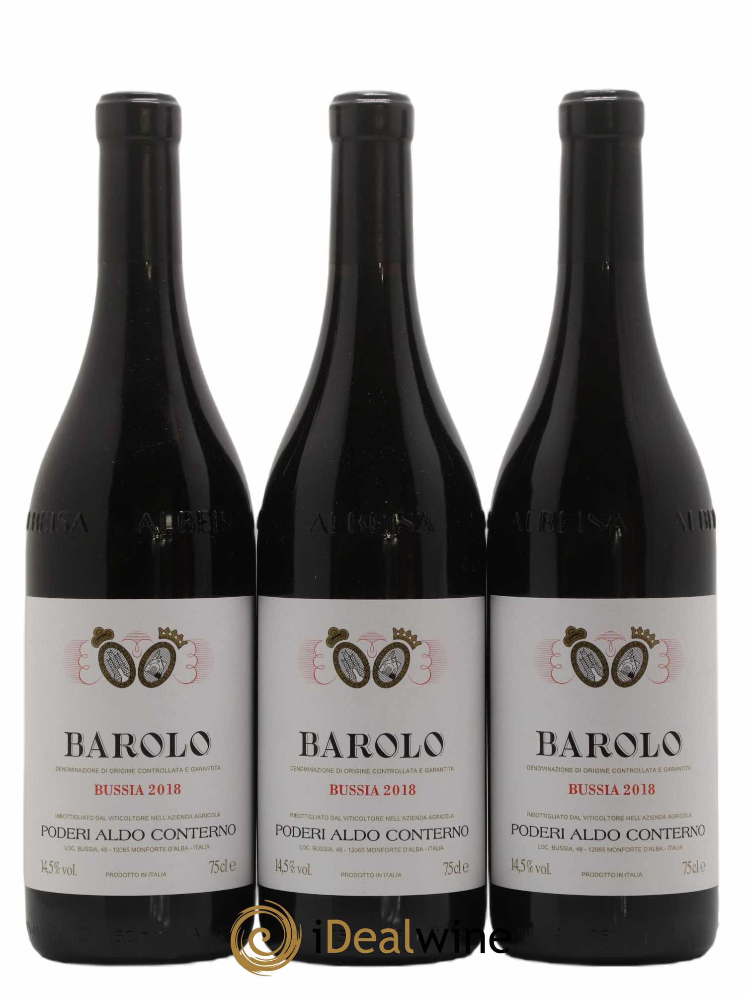 Barolo DOCG Bussia Aldo Conterno 2018 - Lot de 3 bouteilles - 0