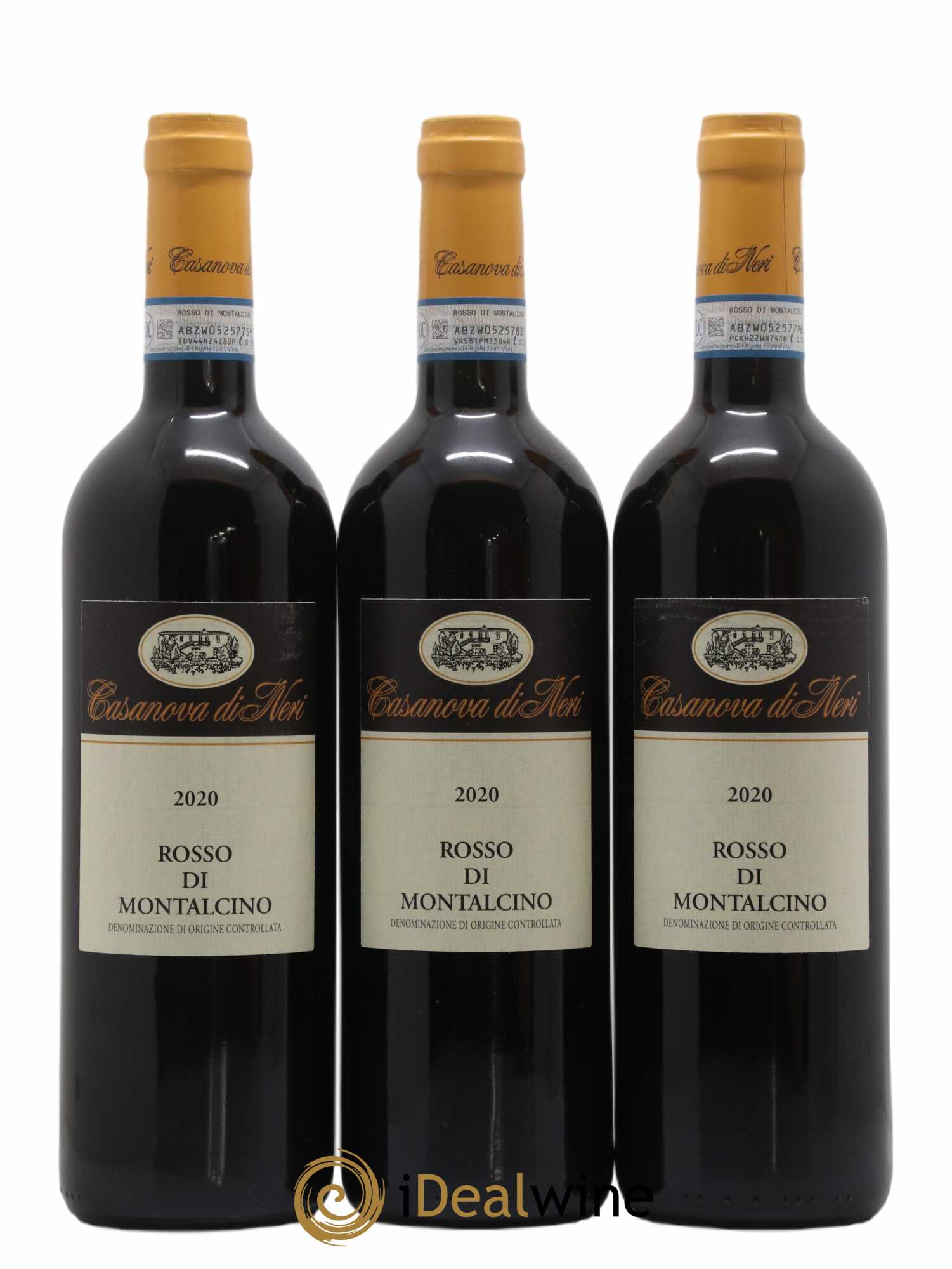 Rosso di Montalcino DOC Casanova di Neri 2020 - Lot de 3 bouteilles - 0