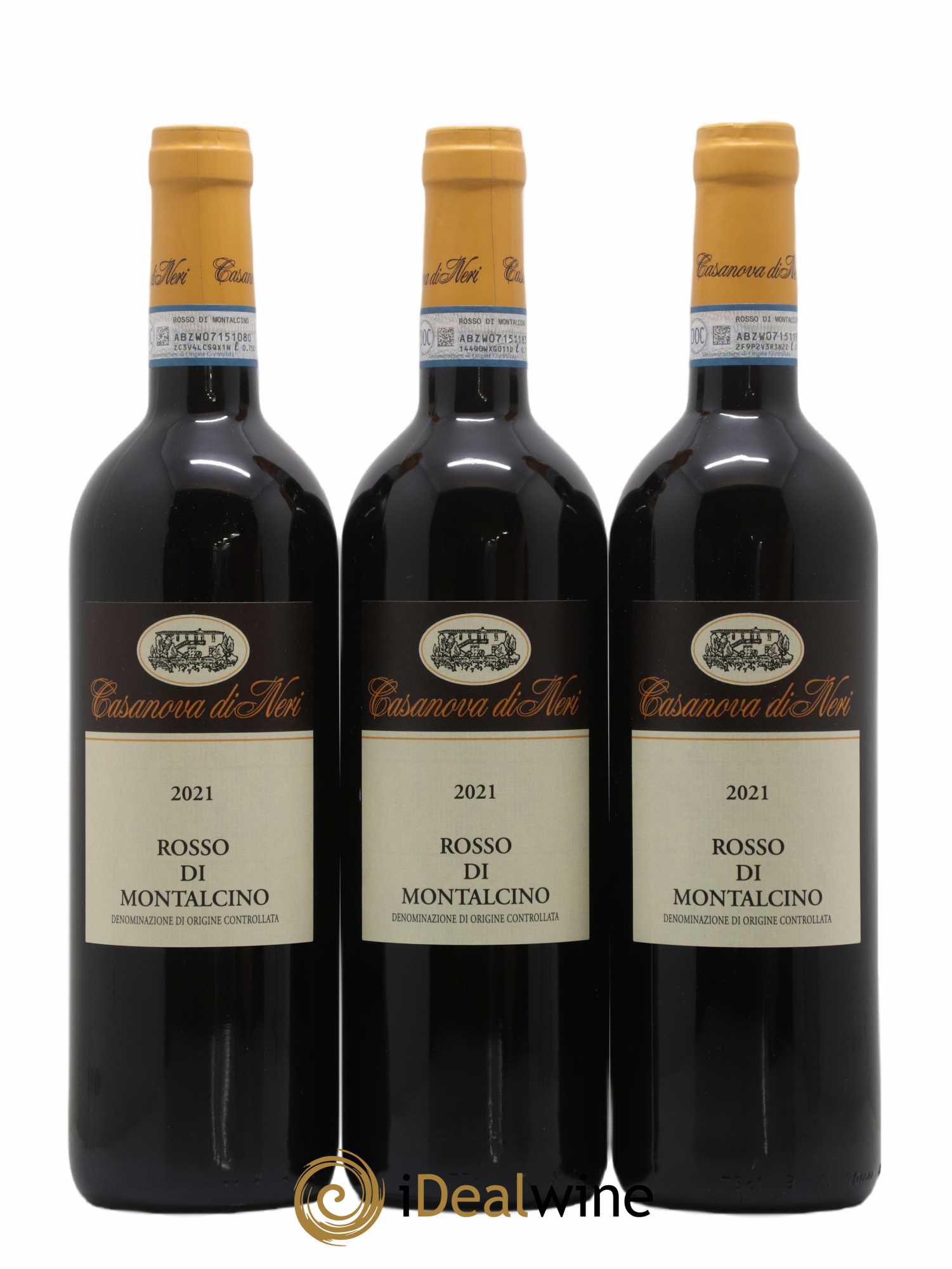 Rosso di Montalcino DOC Casanova di Neri 2021 - Lot de 3 bouteilles - 0